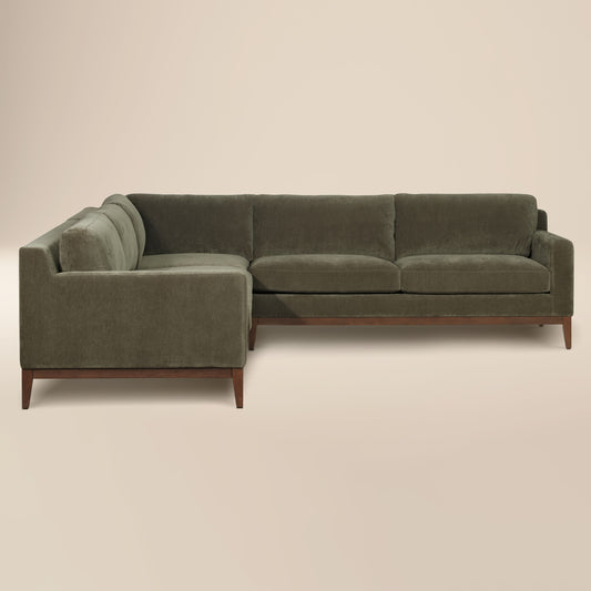 Zyon 116" Corner Sectional | Lume Green