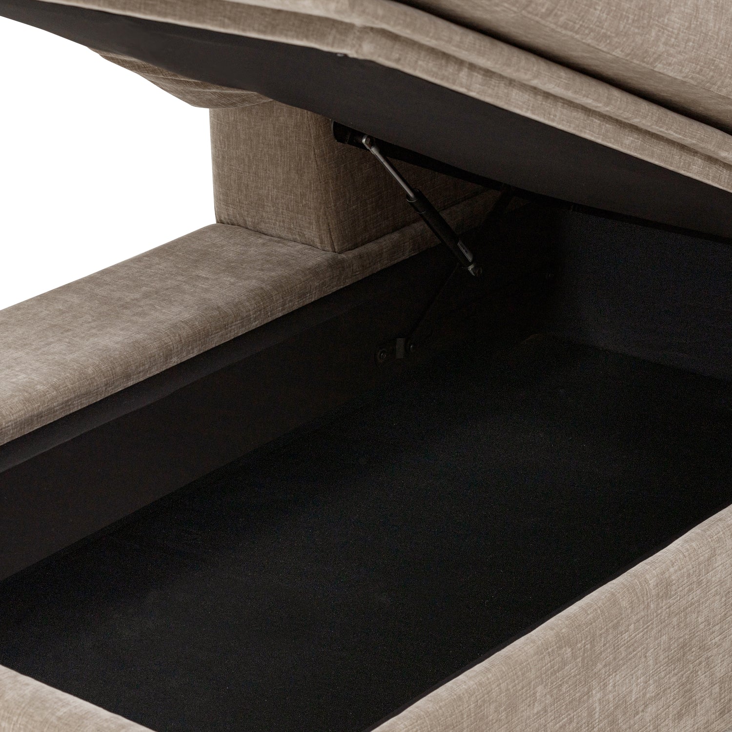 Milo Left-Facing Sectional with Storage | Taupe Brown 