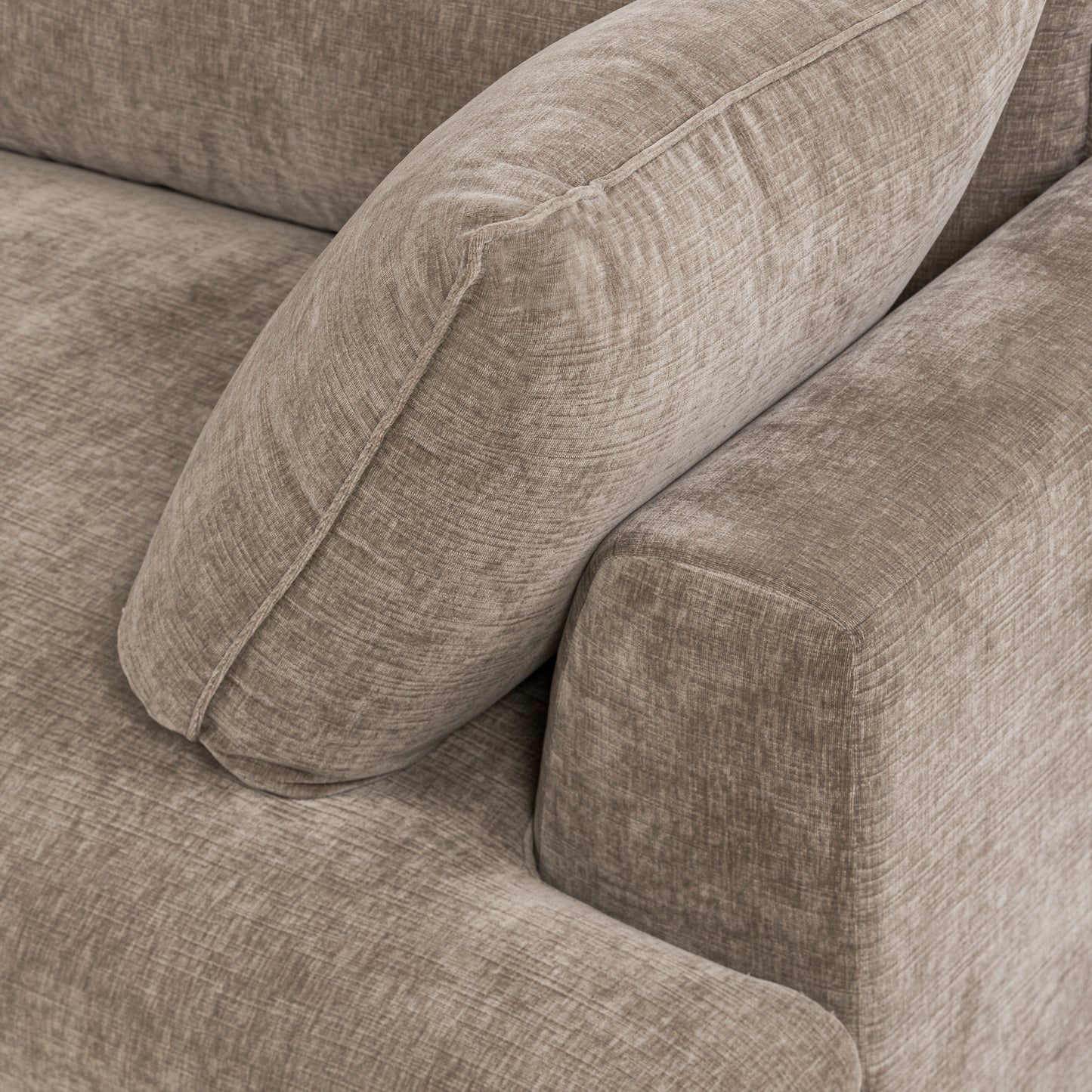 Milo Left-Facing Sectional with Storage | Taupe Brown
