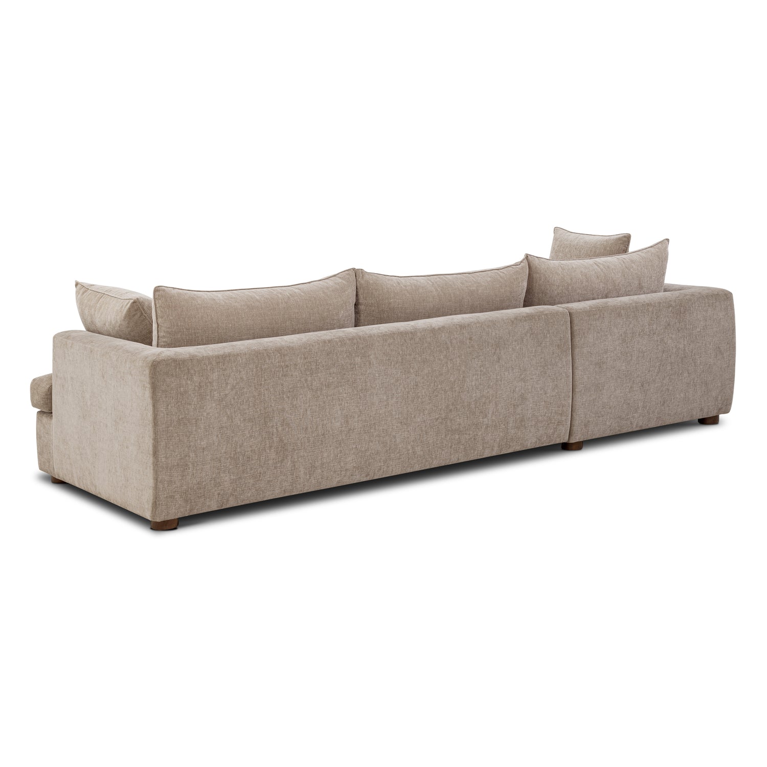 Milo Left-Facing Sectional with Storage | Taupe Brown 
