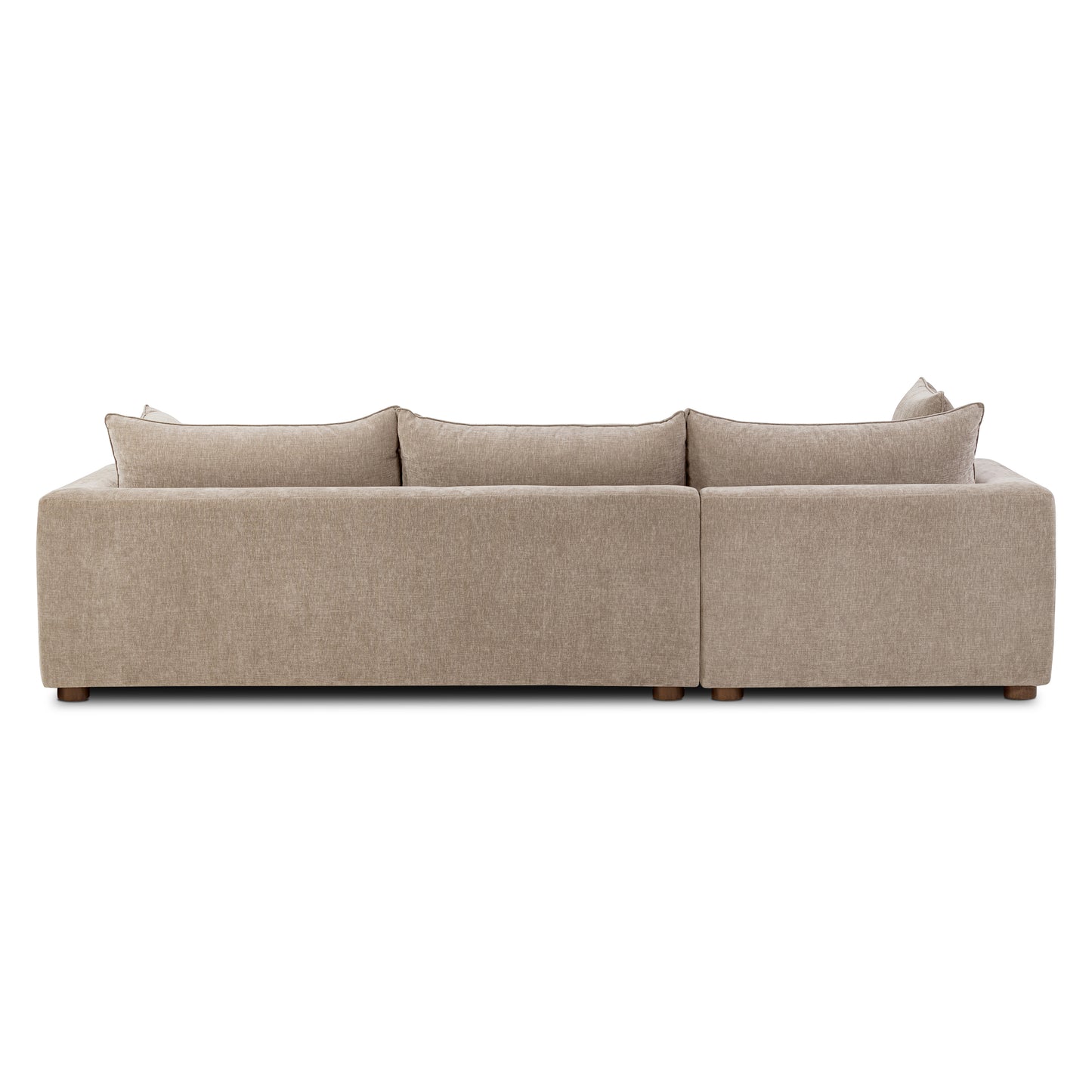 Milo Left-Facing Sectional with Storage | Taupe Brown