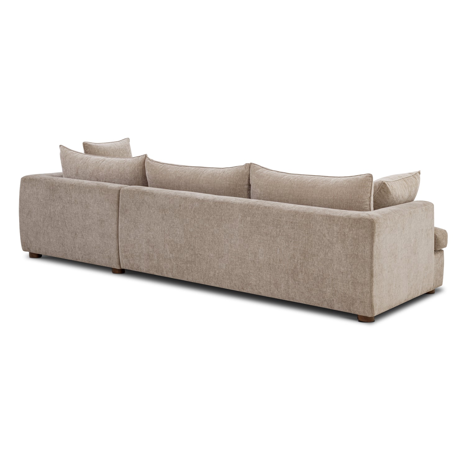 Milo Right-Facing Sectional with Storage | Taupe Brown 
