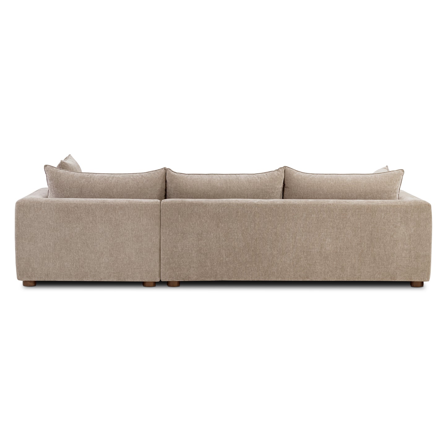 Milo Right-Facing Sectional with Storage | Taupe Brown