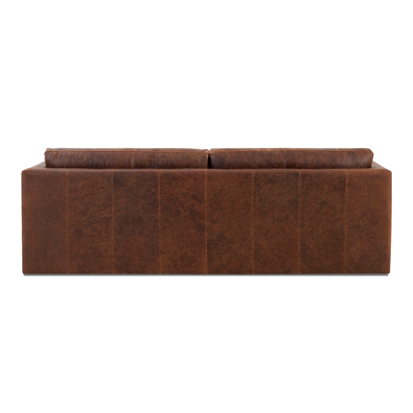 Geneva 99" Leather Sofa | Chocolate Brown