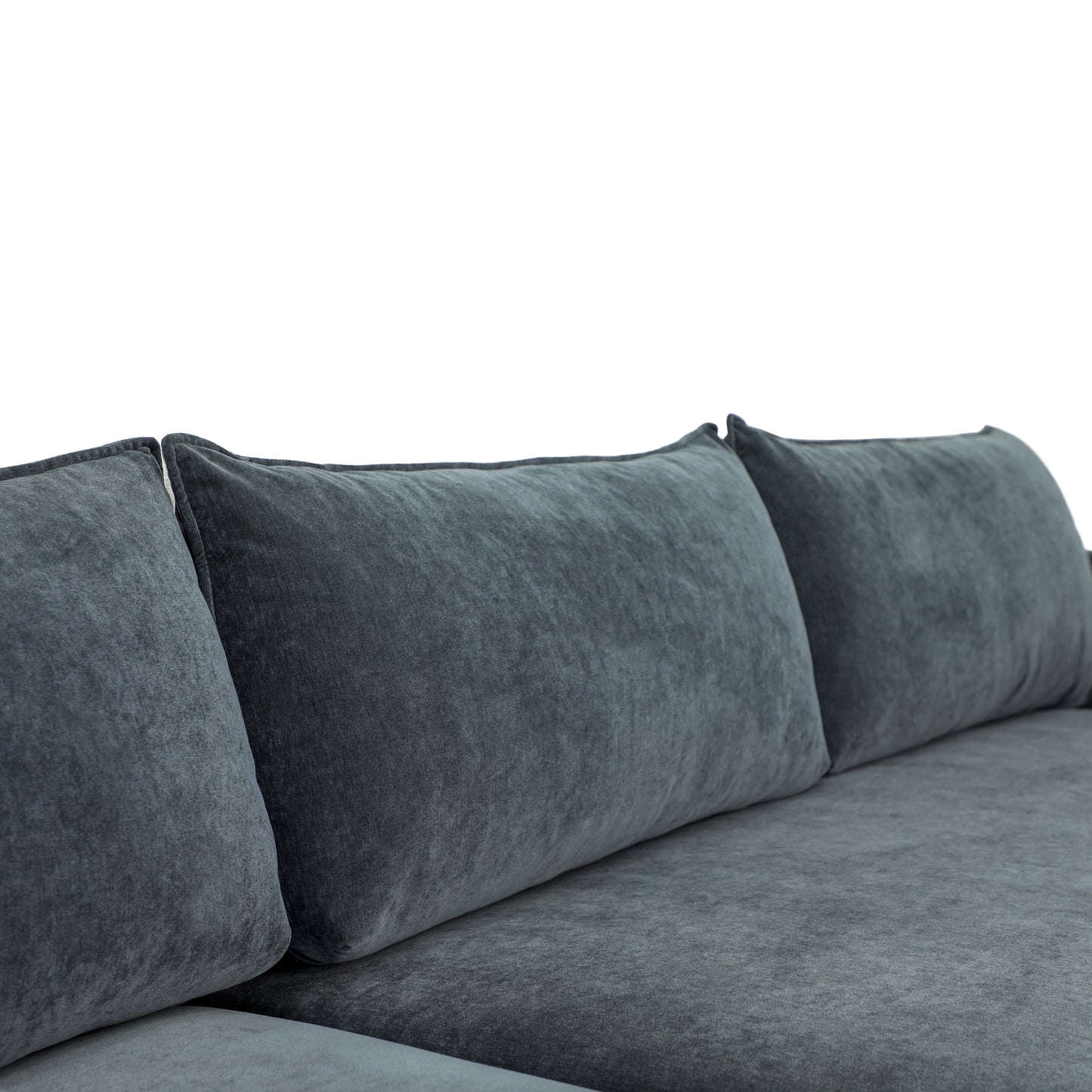 Milo Left-Facing Sleeper Sectional | Boreal Blue