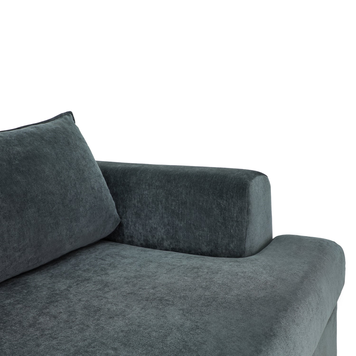Milo Left-Facing Sleeper Sectional | Boreal Blue 
