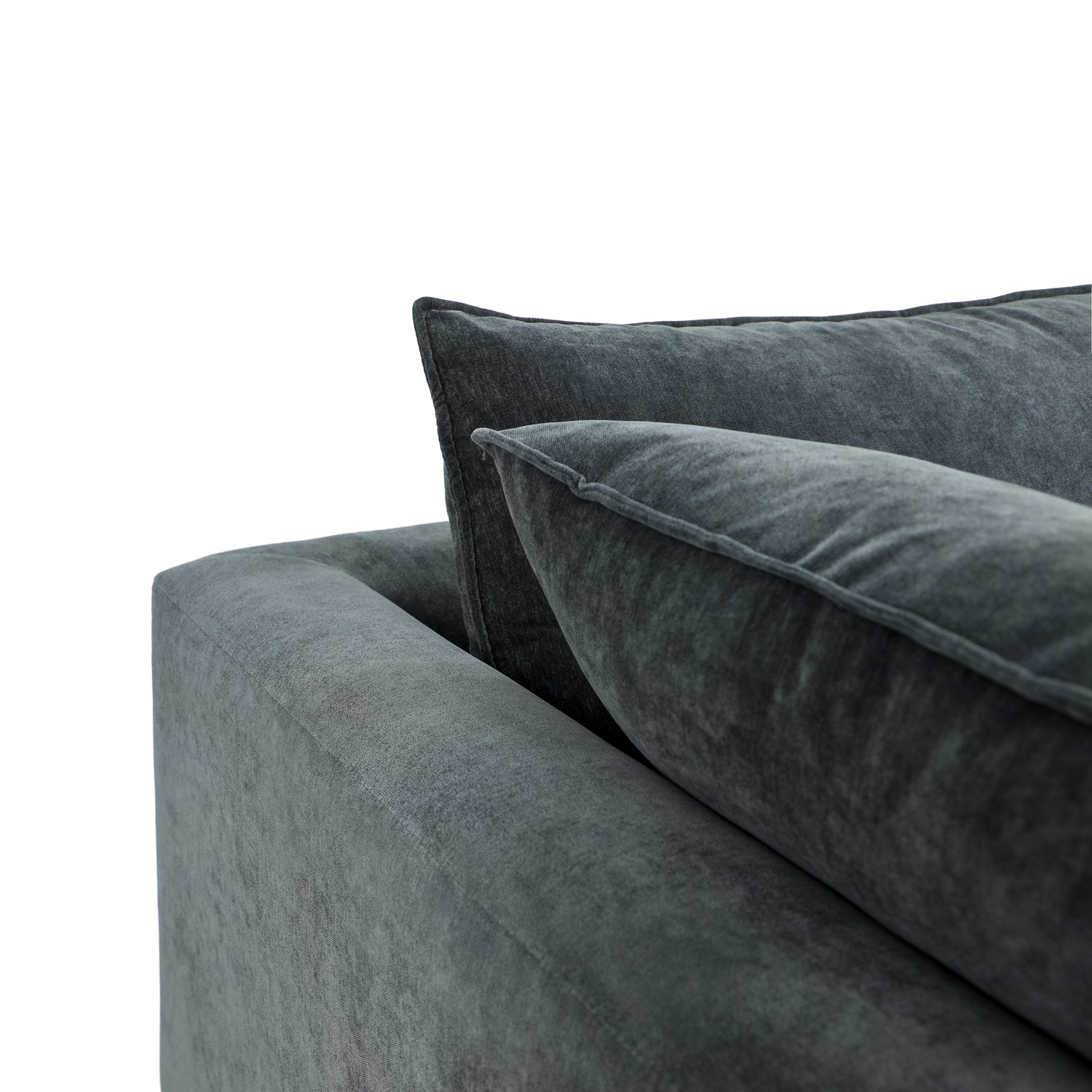 Milo Left-Facing Sleeper Sectional | Boreal Blue 