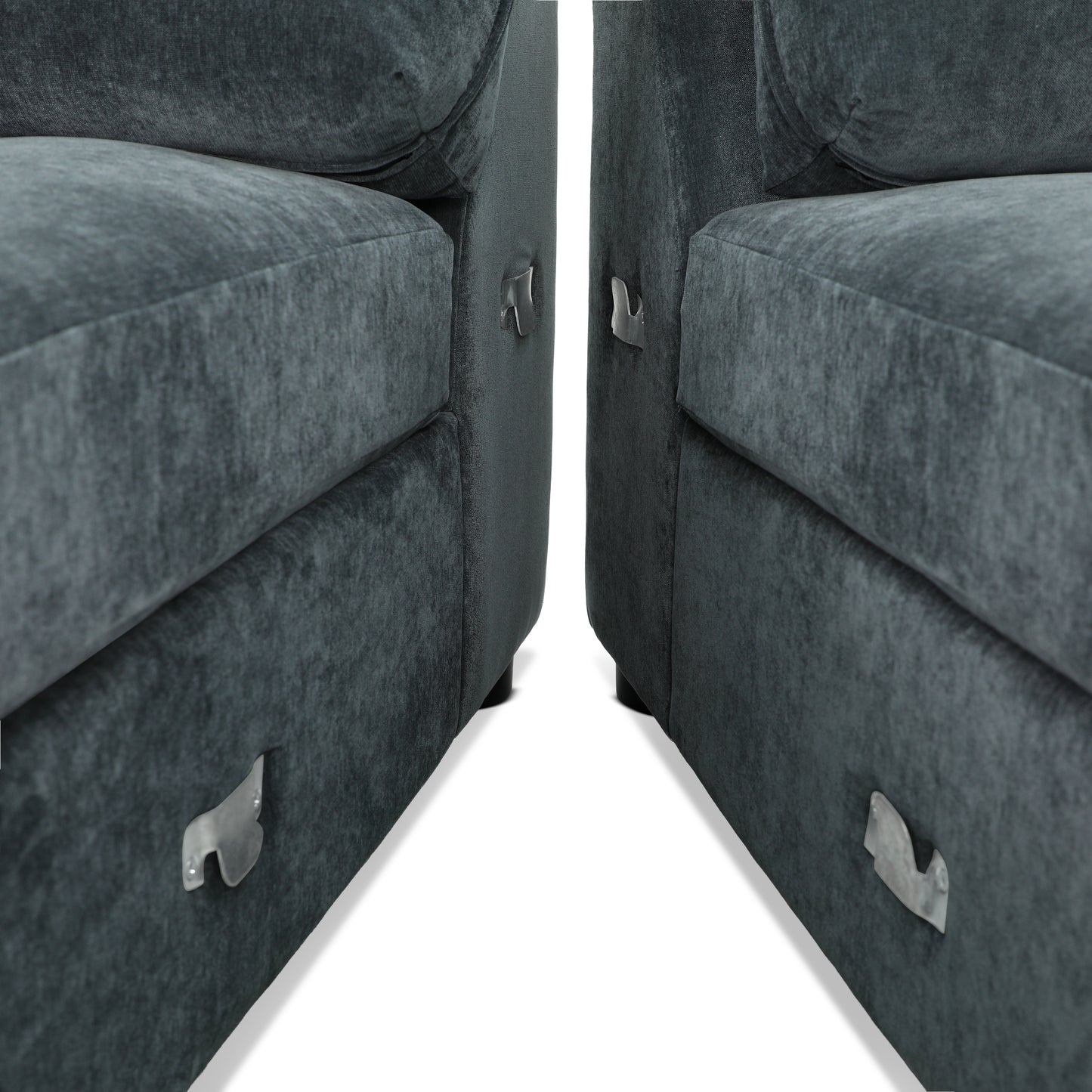 Milo Left-Facing Sleeper Sectional | Boreal Blue