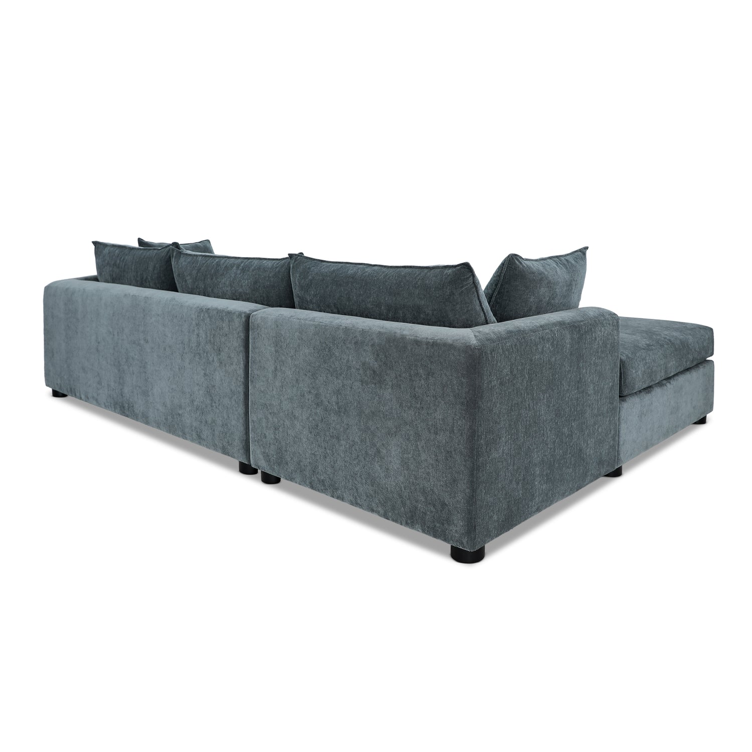 Milo Left-Facing Sleeper Sectional | Boreal Blue 