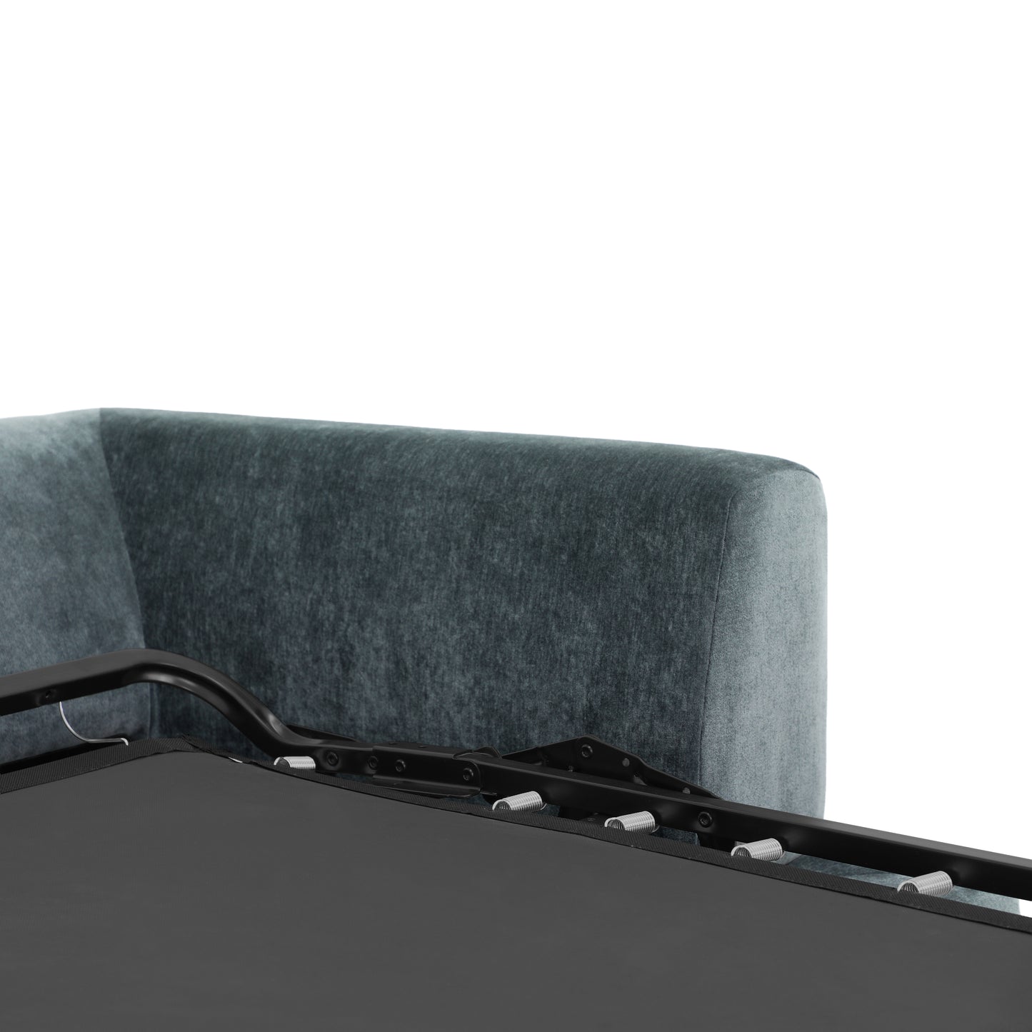 Milo Left-Facing Sleeper Sectional | Boreal Blue