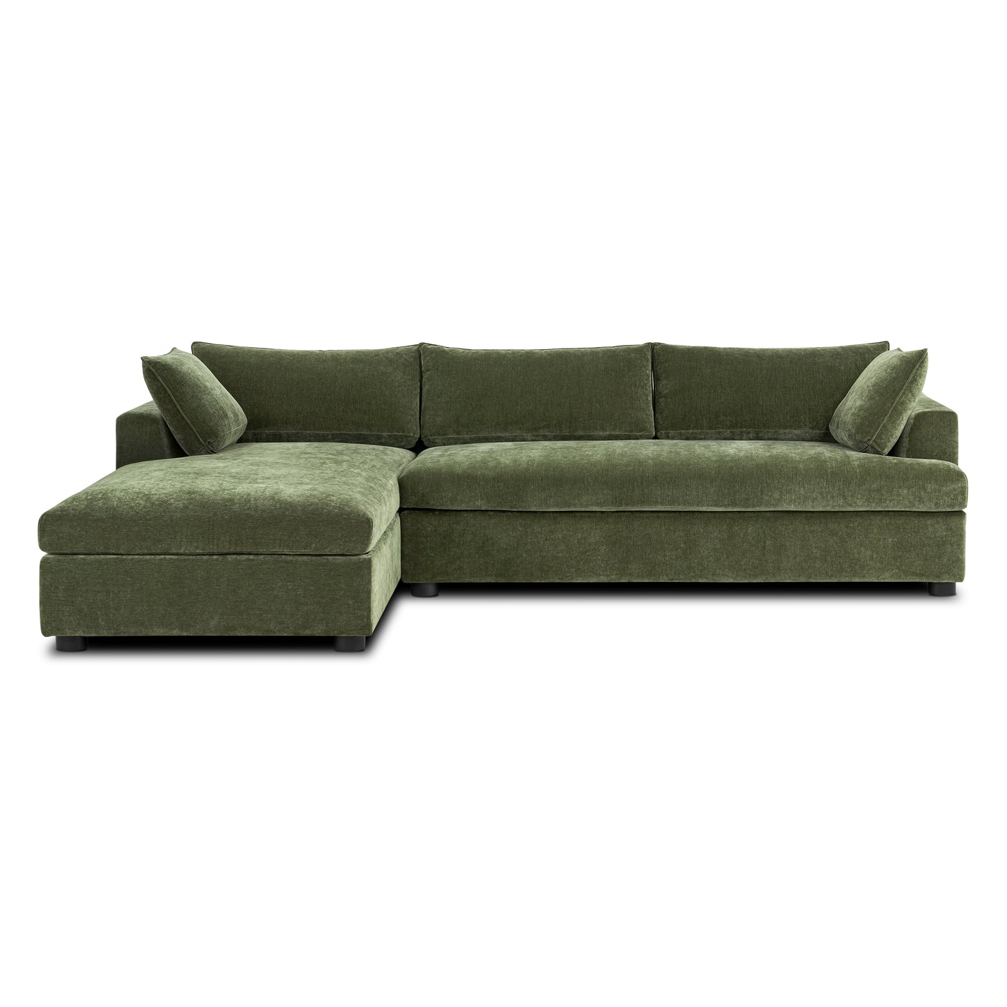 Milo Left-Facing Sleeper Sectional | Sagano Green