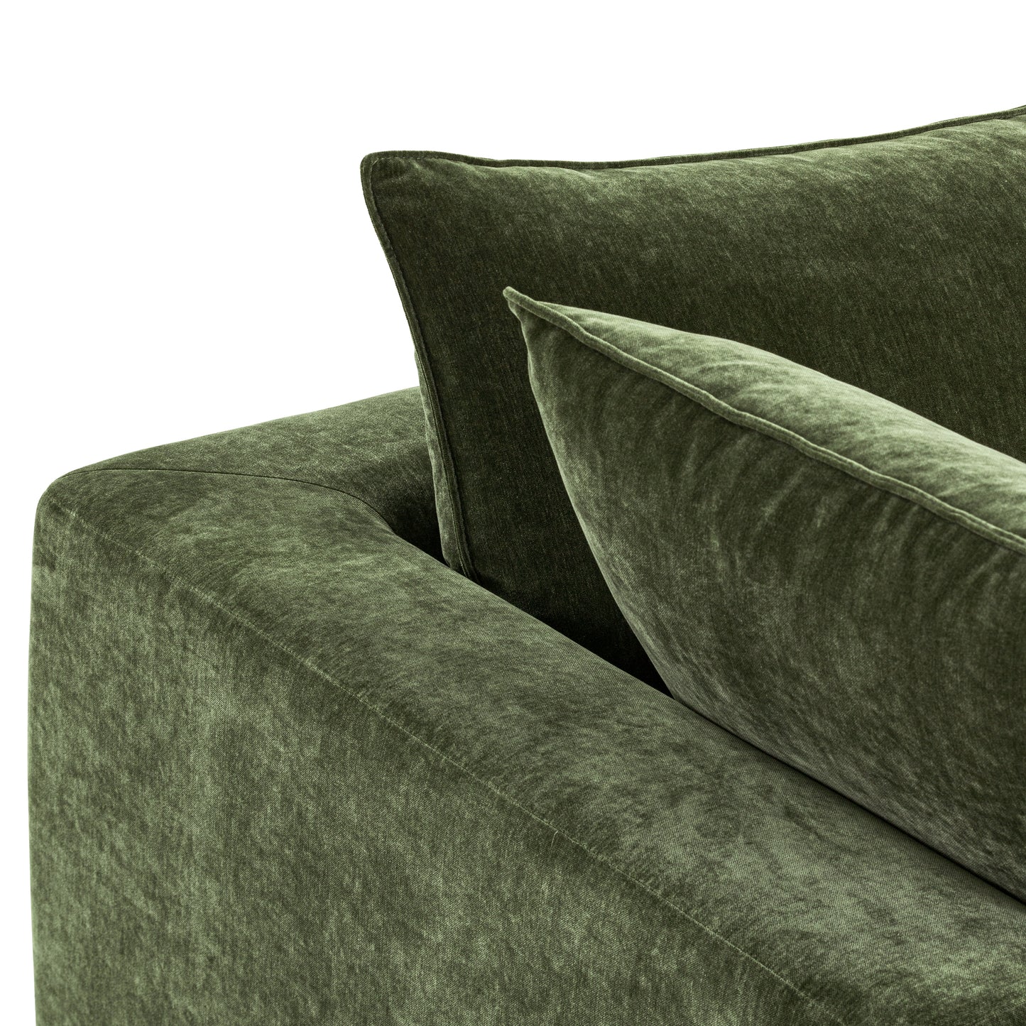 Milo Left-Facing Sleeper Sectional | Sagano Green