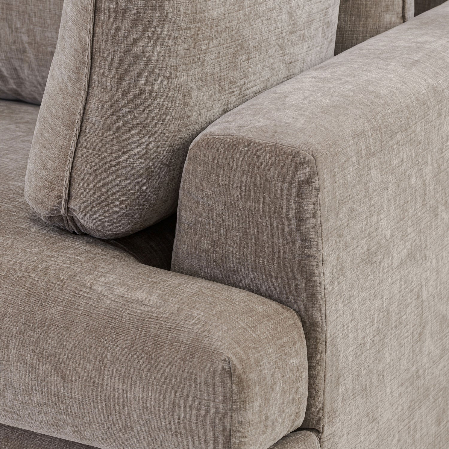 Milo Left-Facing Sleeper Sectional | Taupe Brown 