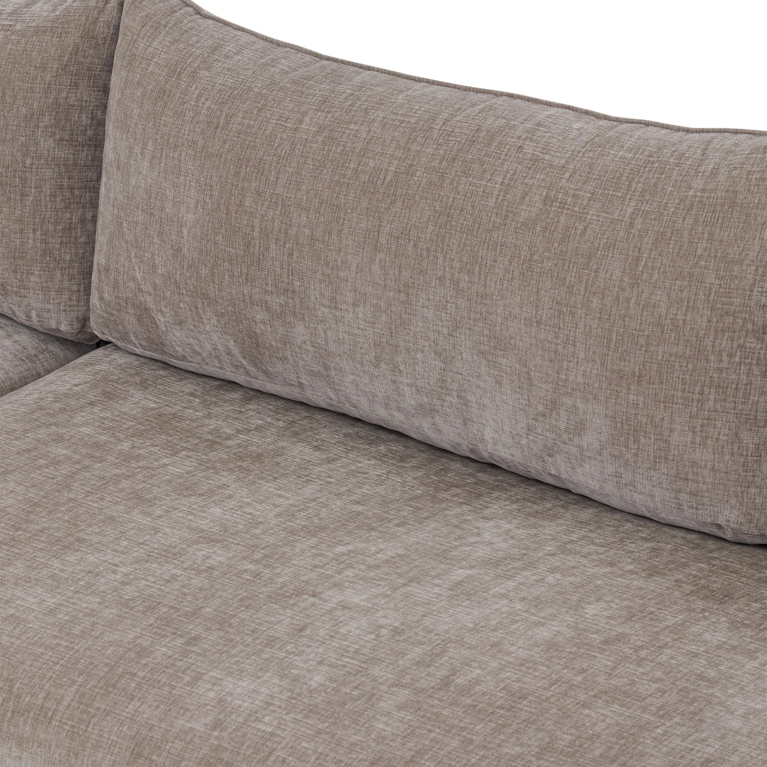 Milo Left-Facing Sleeper Sectional | Taupe Brown 