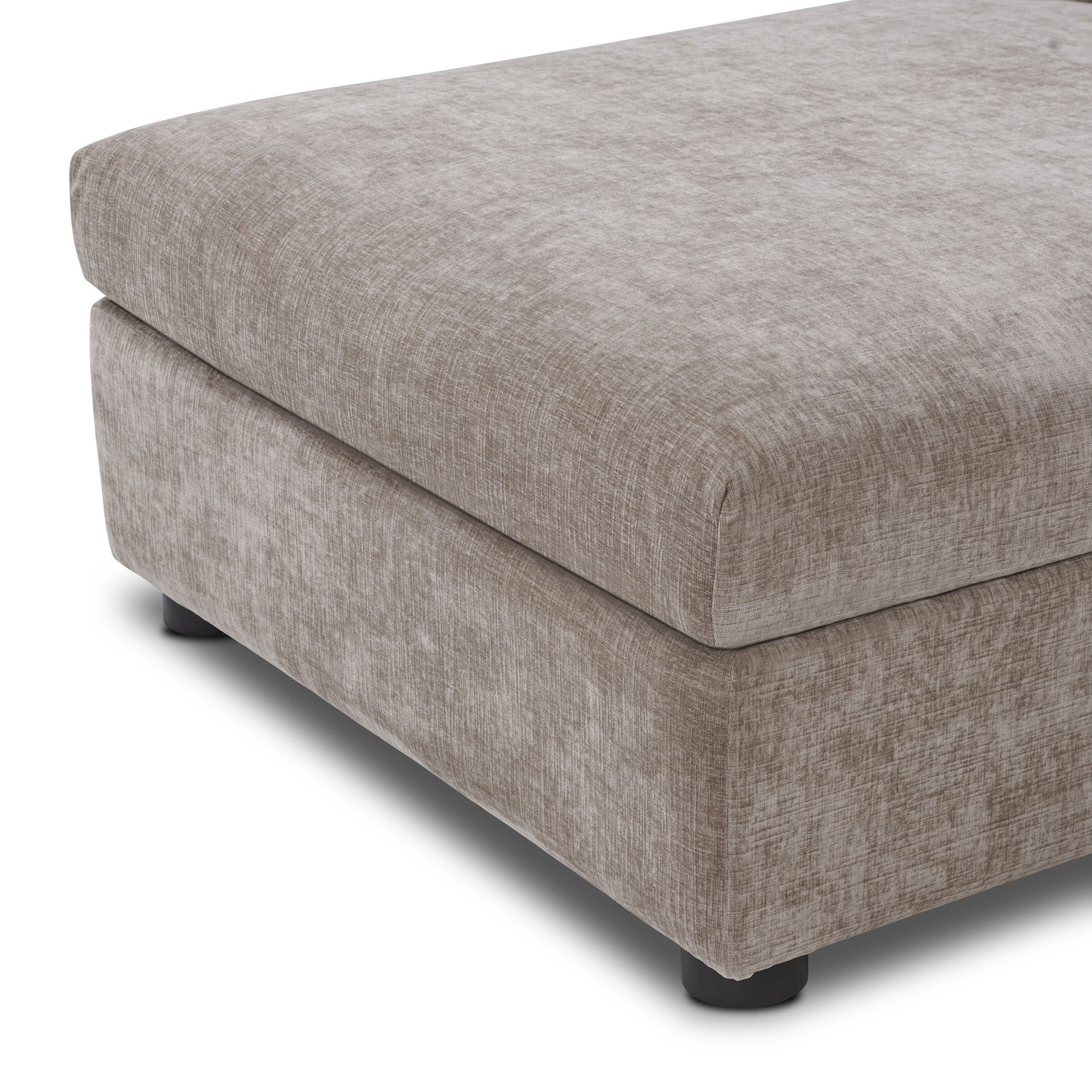Milo Left-Facing Sleeper Sectional | Taupe Brown 