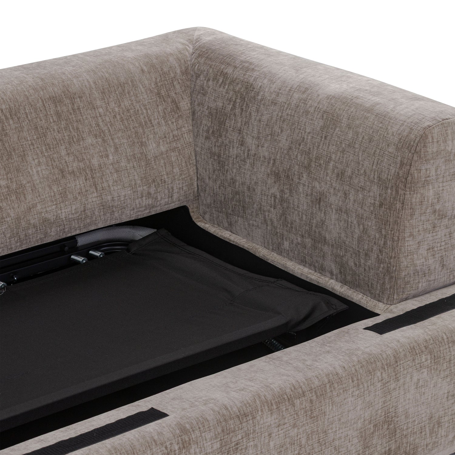 Milo Left-Facing Sleeper Sectional | Taupe Brown 