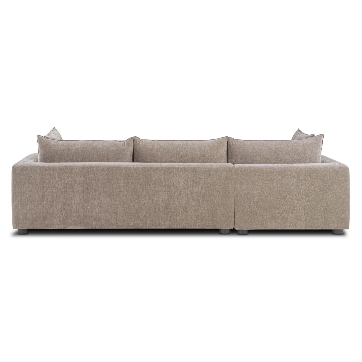 Milo Left-Facing Sleeper Sectional | Taupe Brown