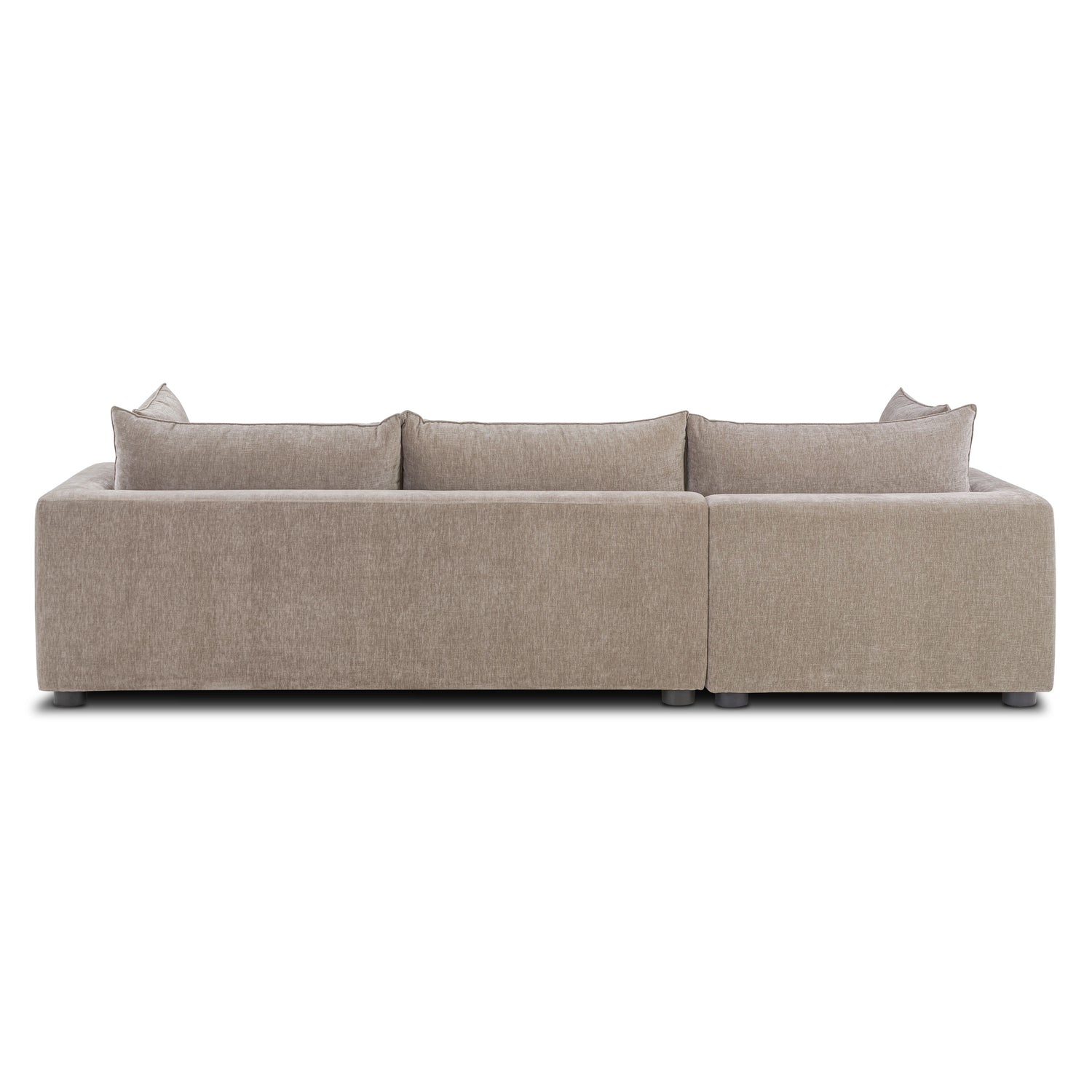 Milo Left-Facing Sleeper Sectional | Taupe Brown 