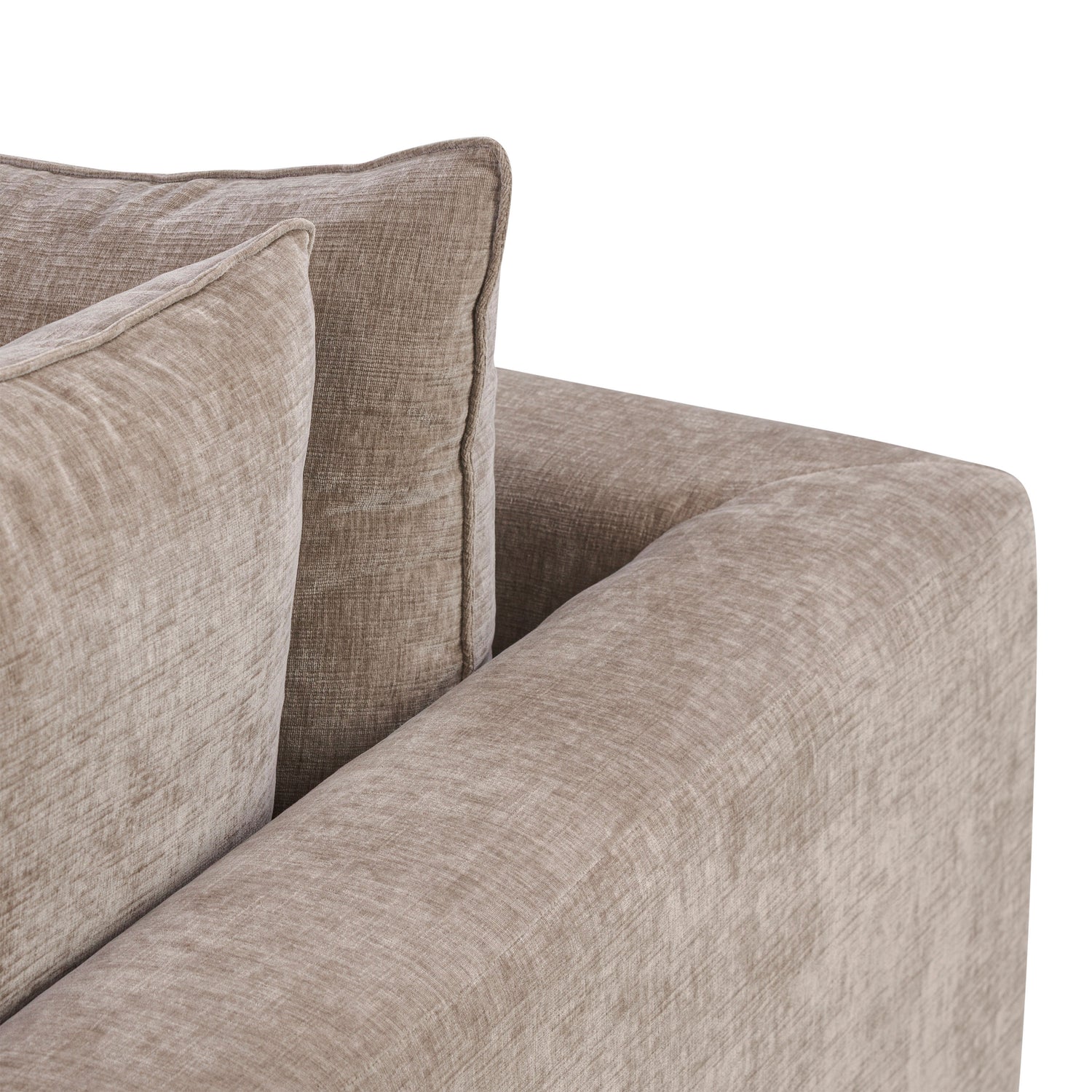 Milo Left-Facing Sleeper Sectional | Taupe Brown 
