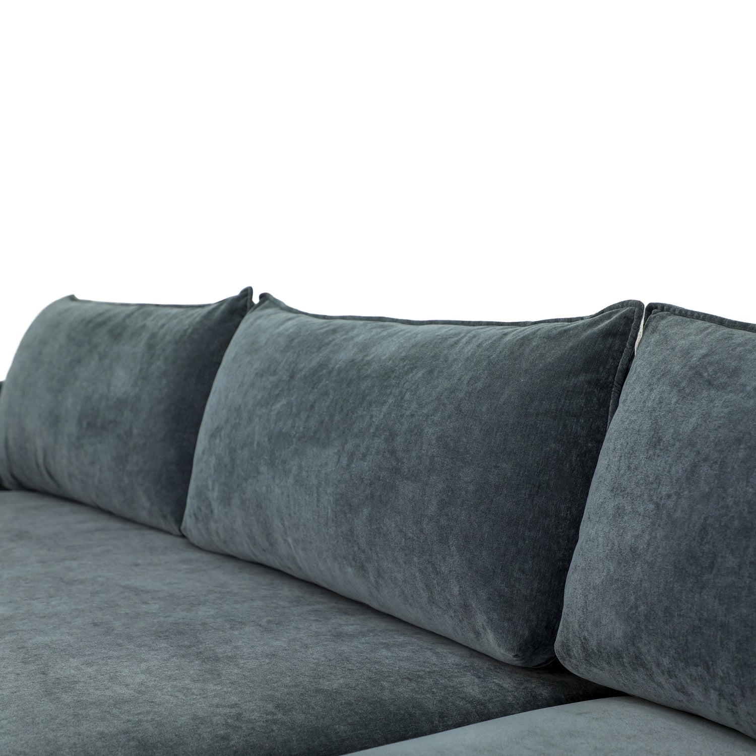 Milo Right-facing Sleeper Sectional | Boreal Blue 