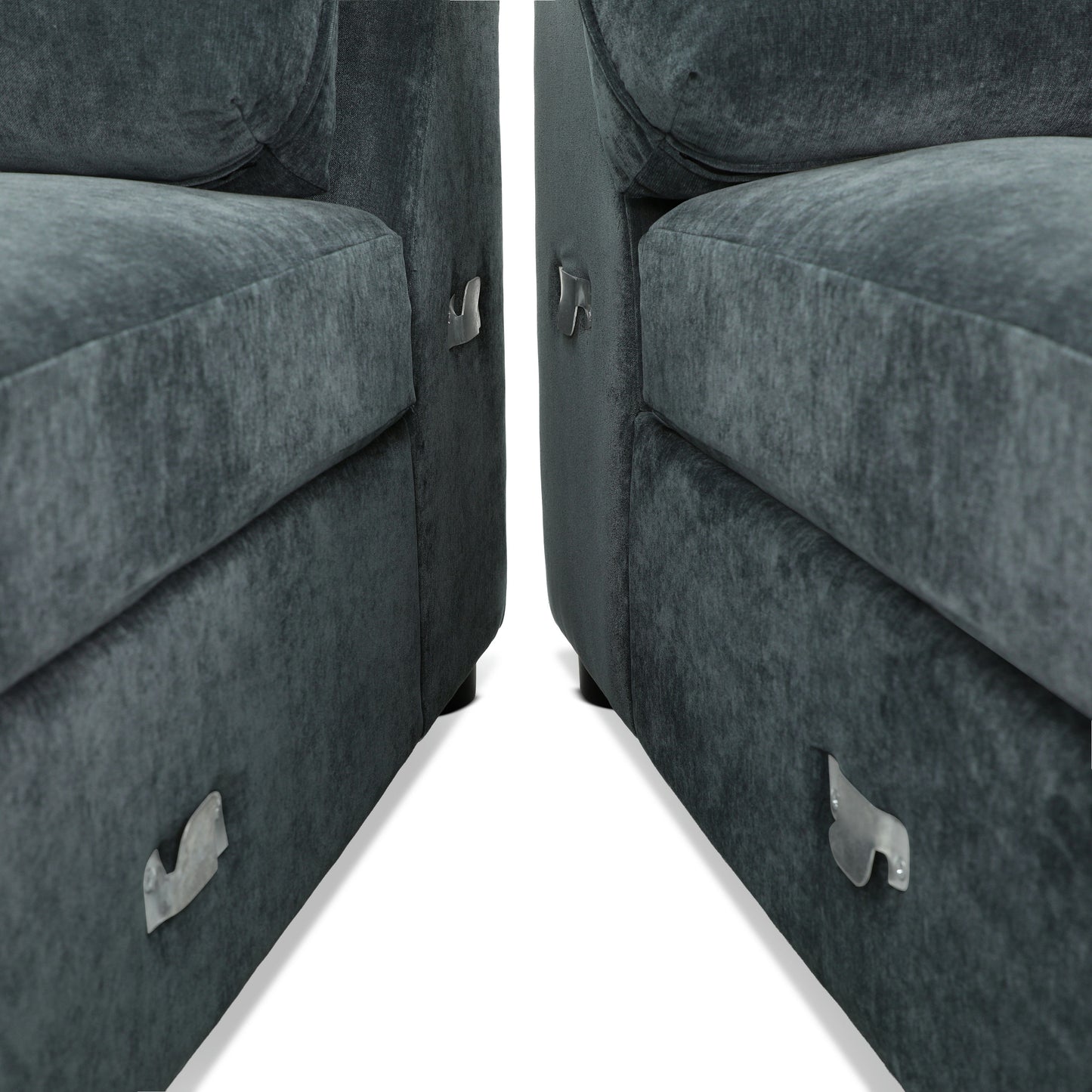 Milo Right-facing Sleeper Sectional | Boreal Blue