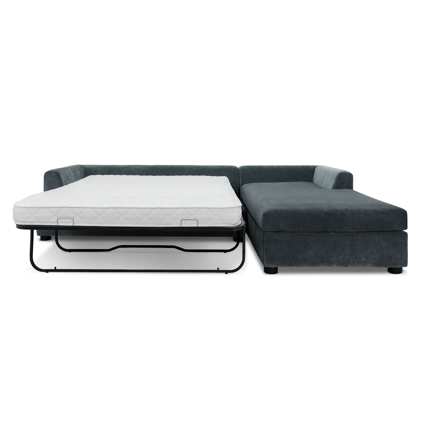Milo Right-facing Sleeper Sectional | Boreal Blue