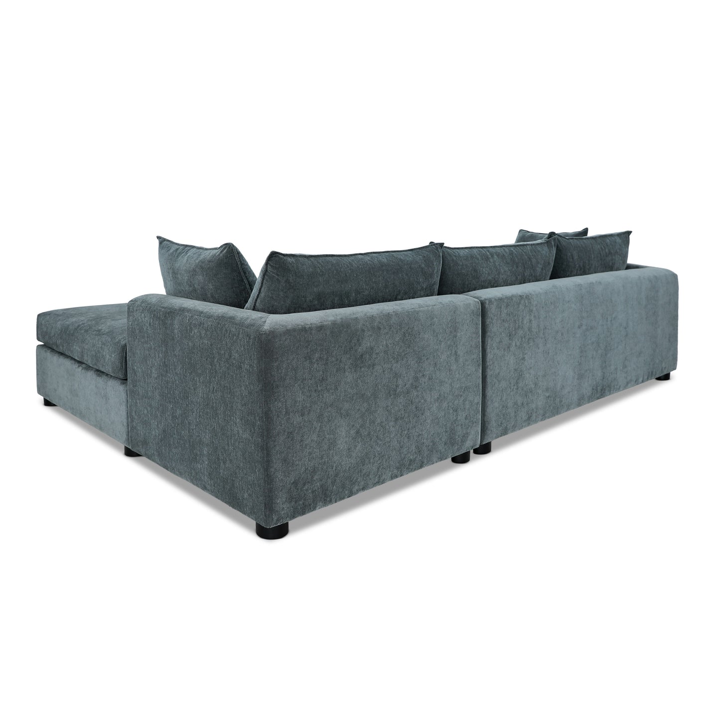 Milo Right-facing Sleeper Sectional | Boreal Blue