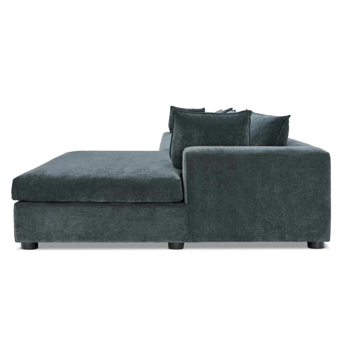 Milo Right-facing Sleeper Sectional | Boreal Blue