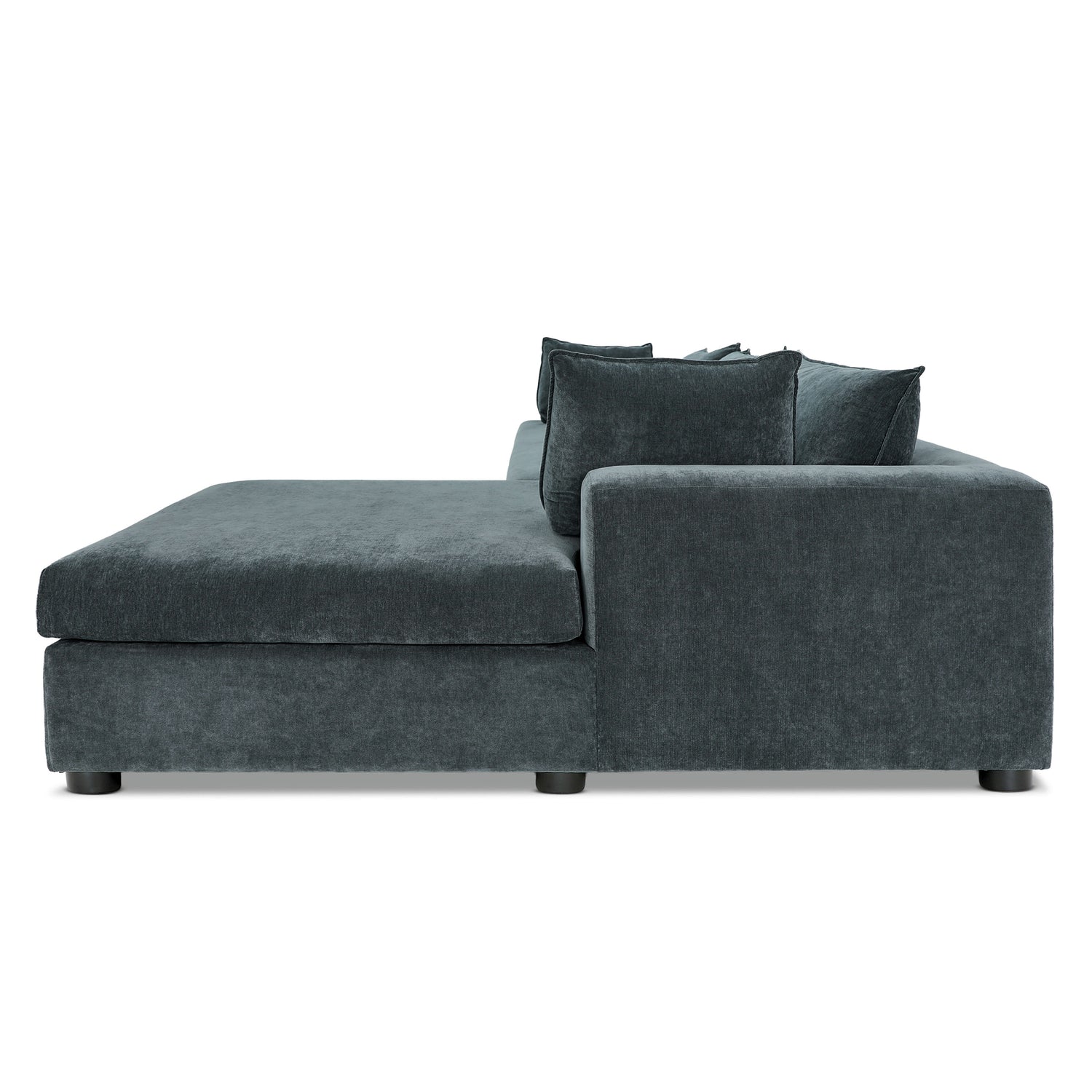 Milo Right-facing Sleeper Sectional | Boreal Blue 
