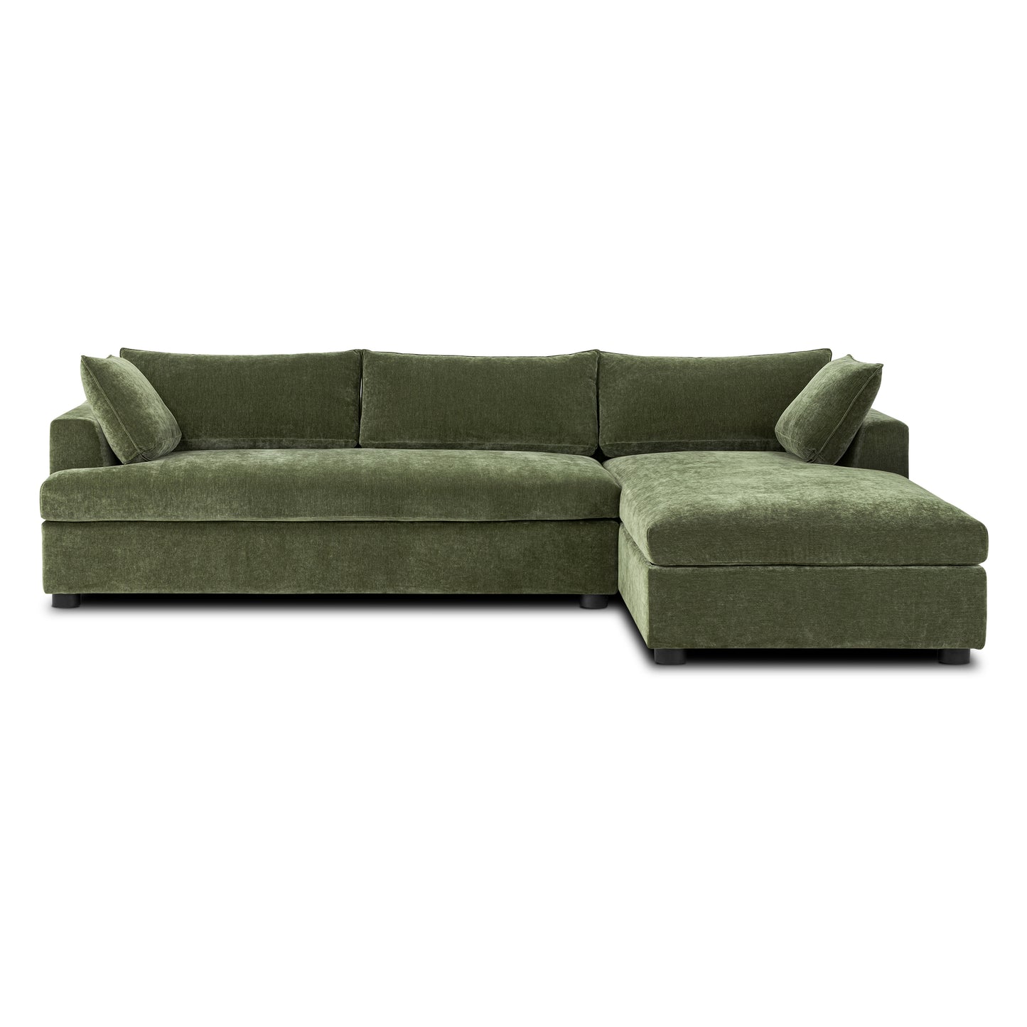 Milo Right-Facing Sleeper Sectional | Sagano Green