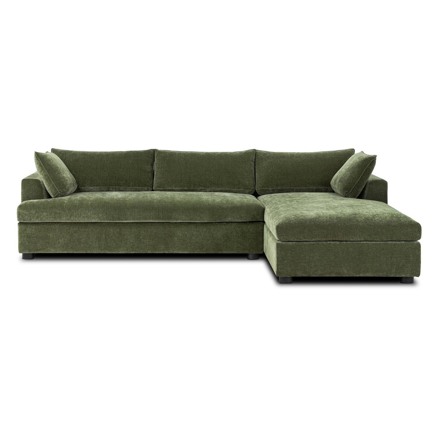 Milo Right-Facing Sleeper Sectional | Sagano Green 