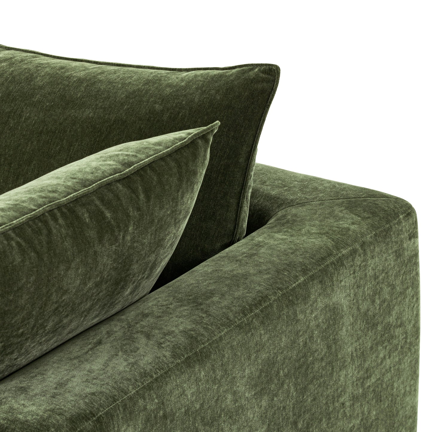 Milo Right-Facing Sleeper Sectional | Sagano Green