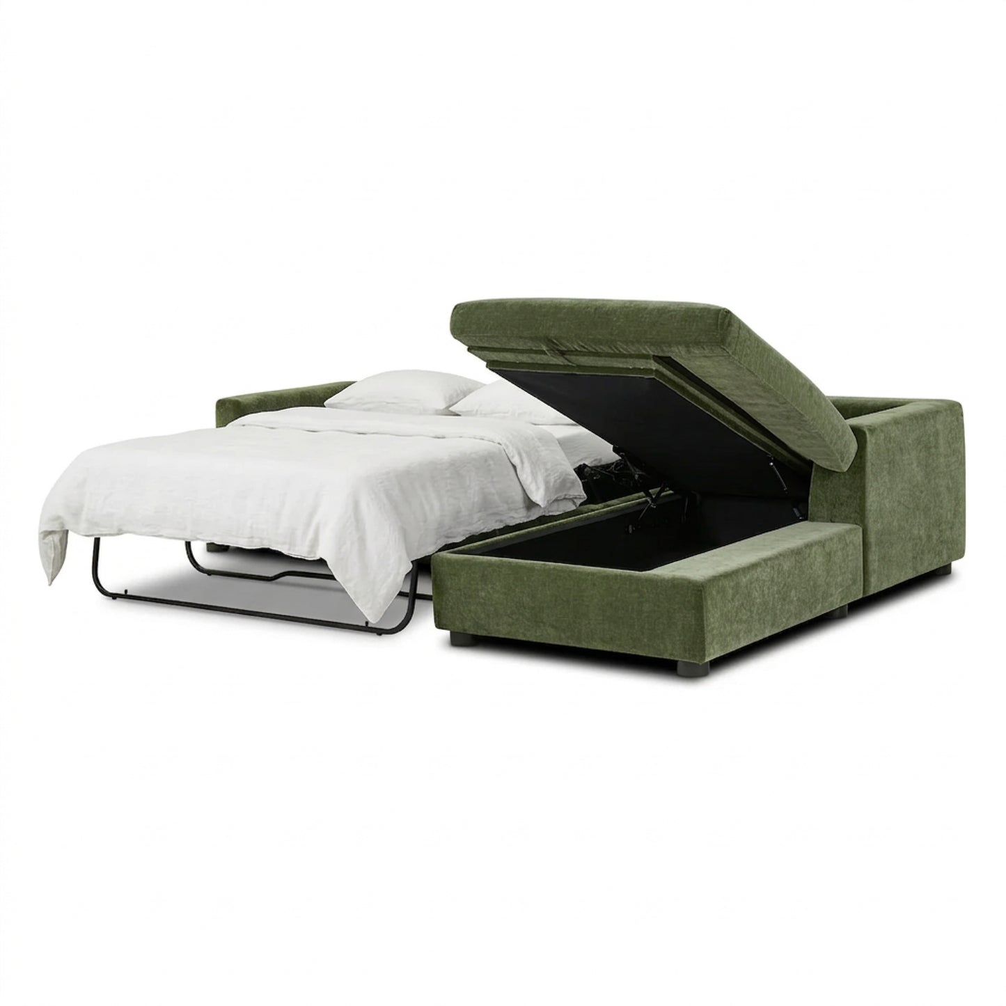 Milo Right-Facing Sleeper Sectional | Sagano Green
