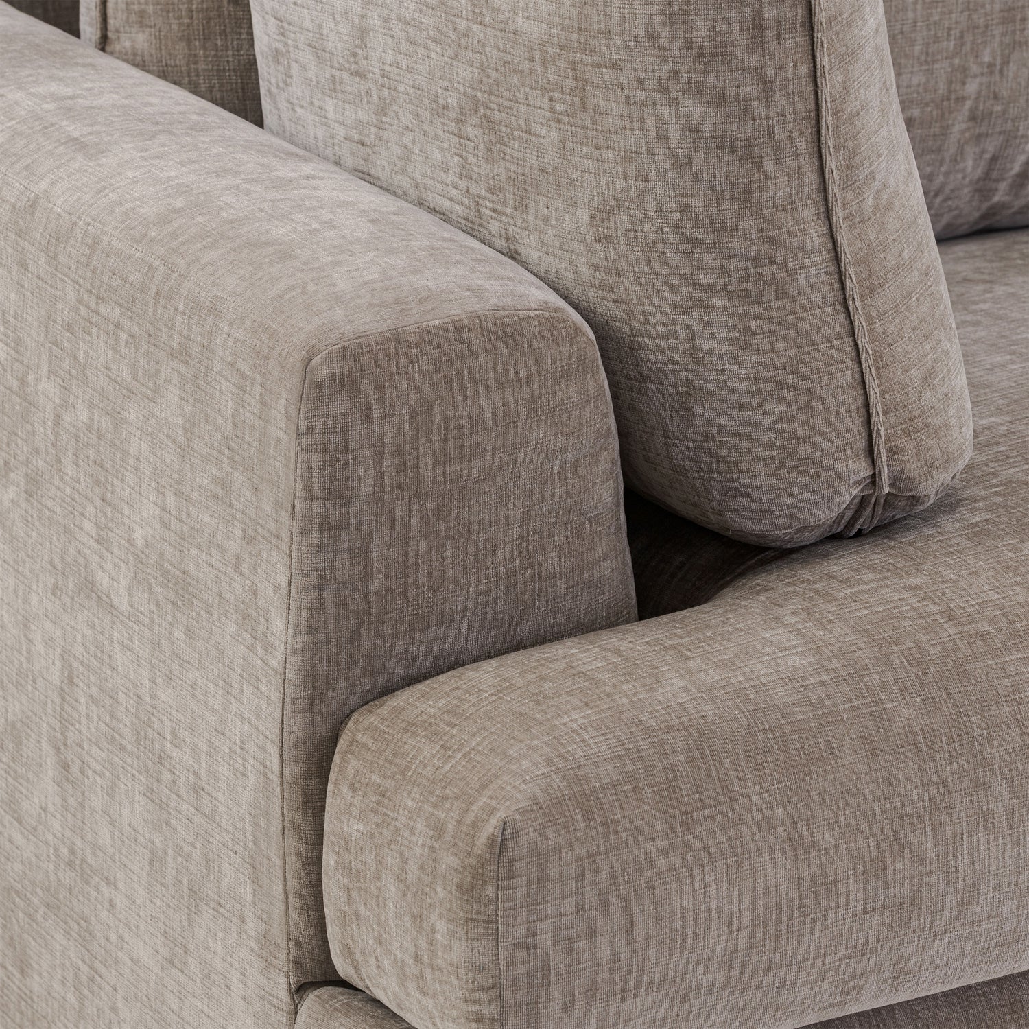 Milo Right-Facing Sleeper Sectional | Taupe Brown 