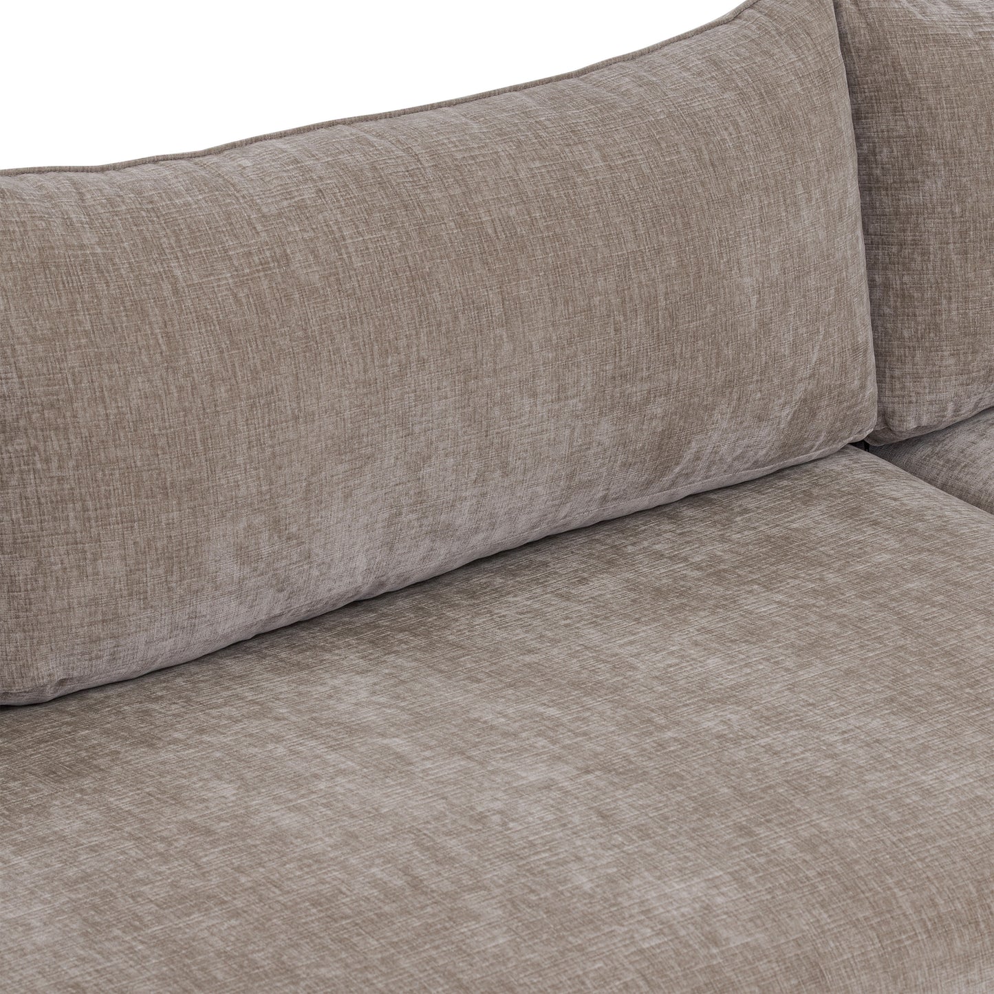 Milo Right-Facing Sleeper Sectional | Taupe Brown