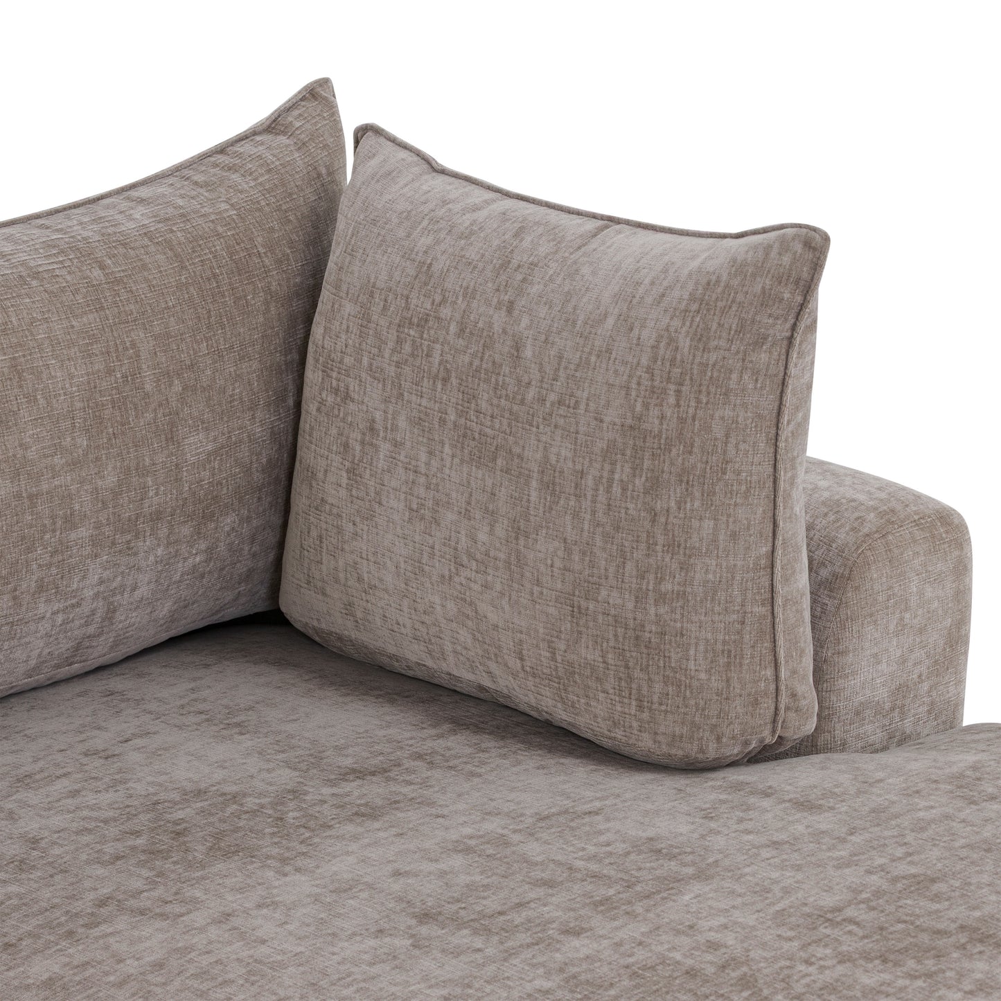Milo Right-Facing Sleeper Sectional | Taupe Brown