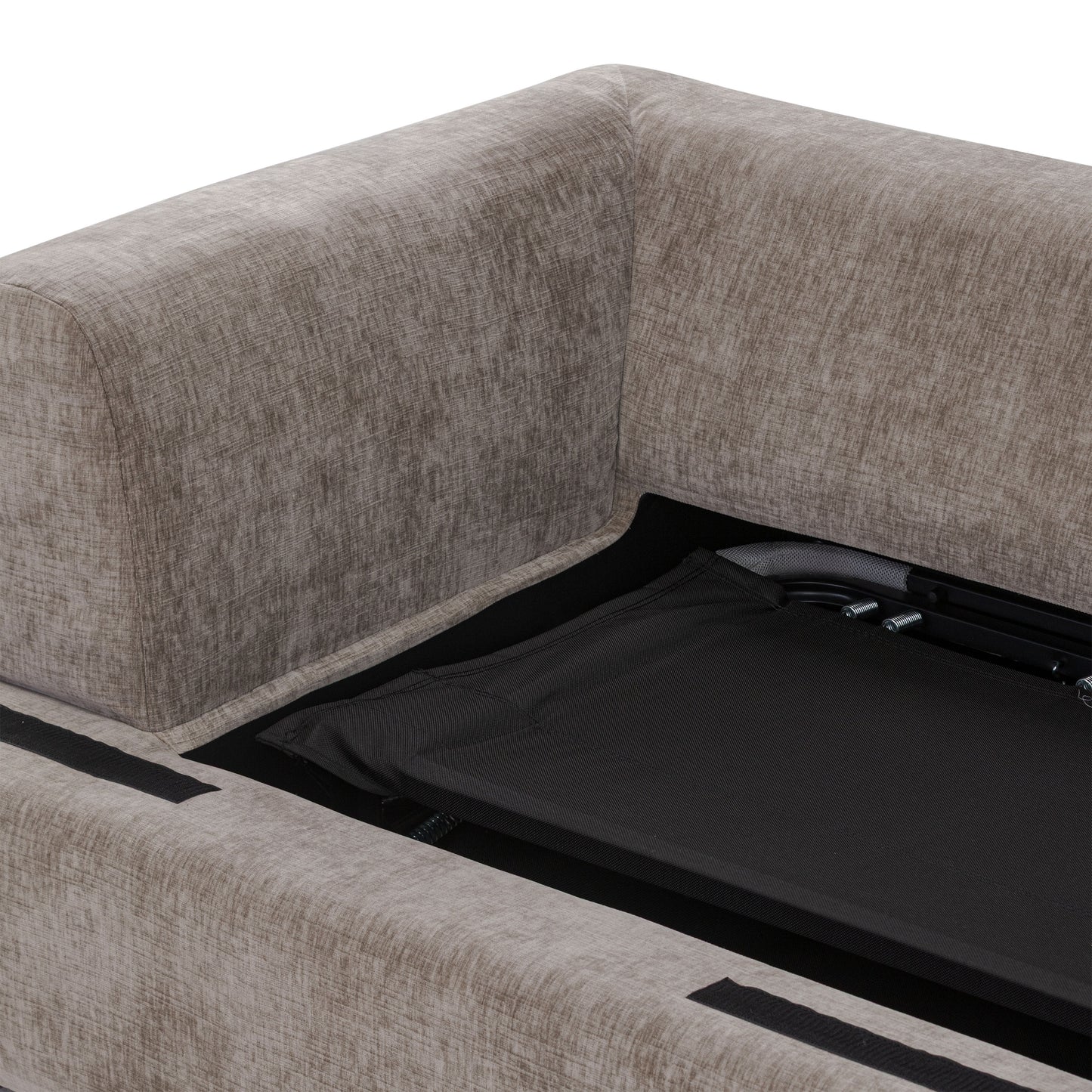 Milo Right-Facing Sleeper Sectional | Taupe Brown
