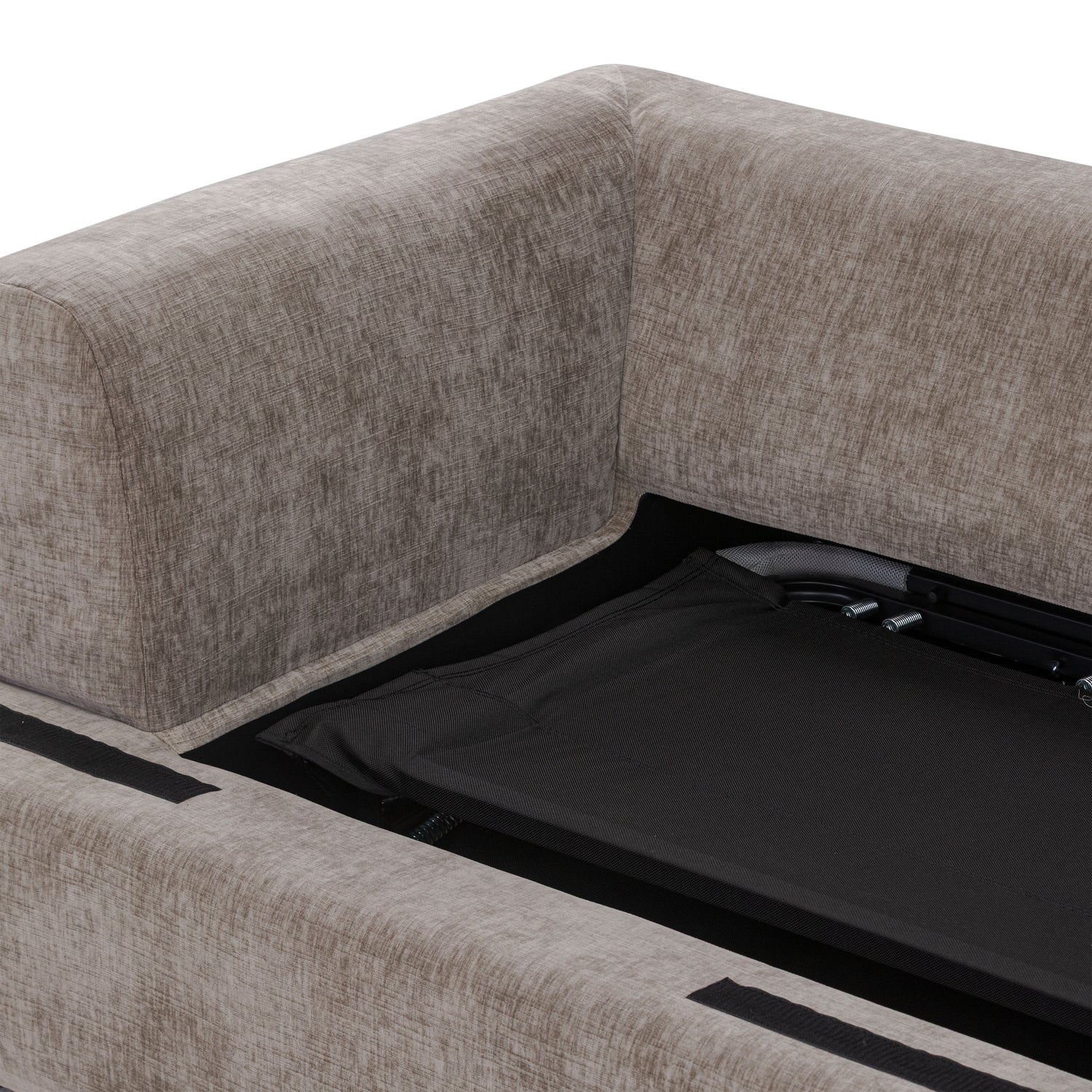Milo Right-Facing Sleeper Sectional | Taupe Brown 