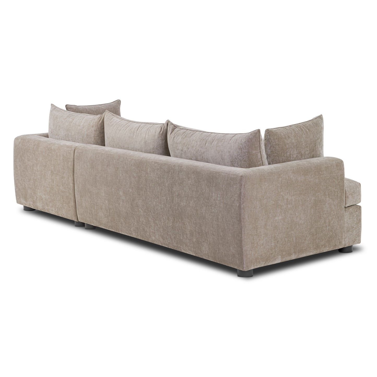Milo Right-Facing Sleeper Sectional | Taupe Brown