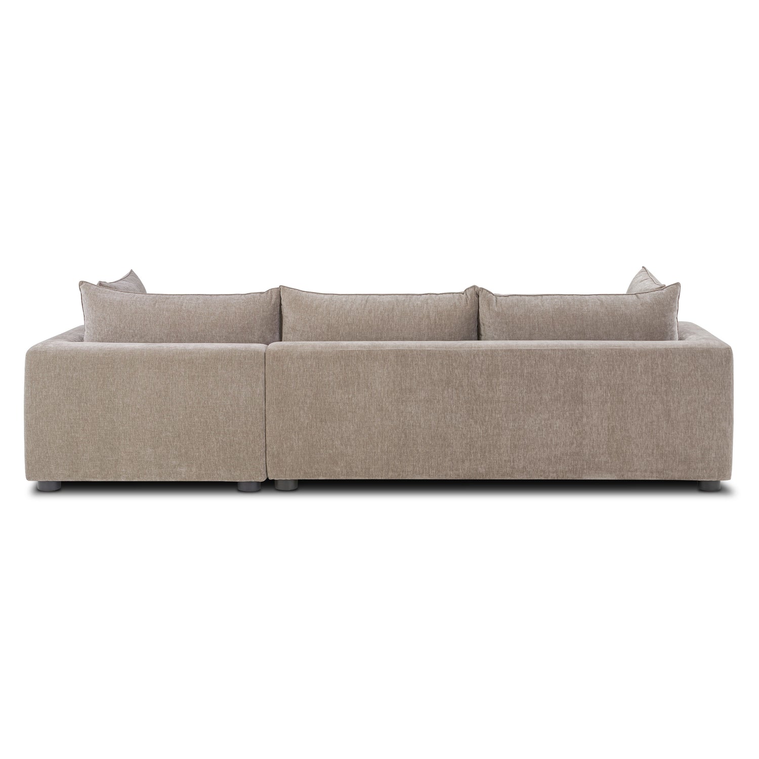 Milo Right-Facing Sleeper Sectional | Taupe Brown 