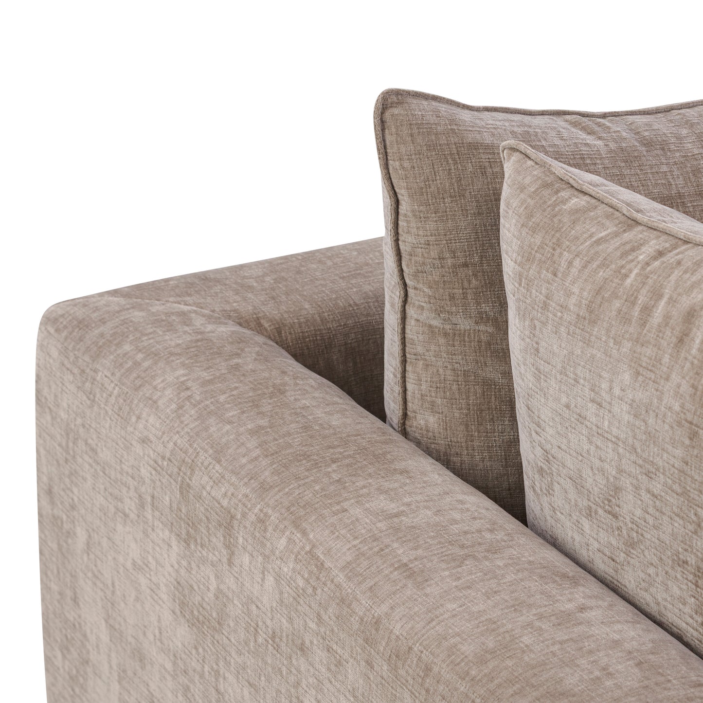 Milo Right-Facing Sleeper Sectional | Taupe Brown