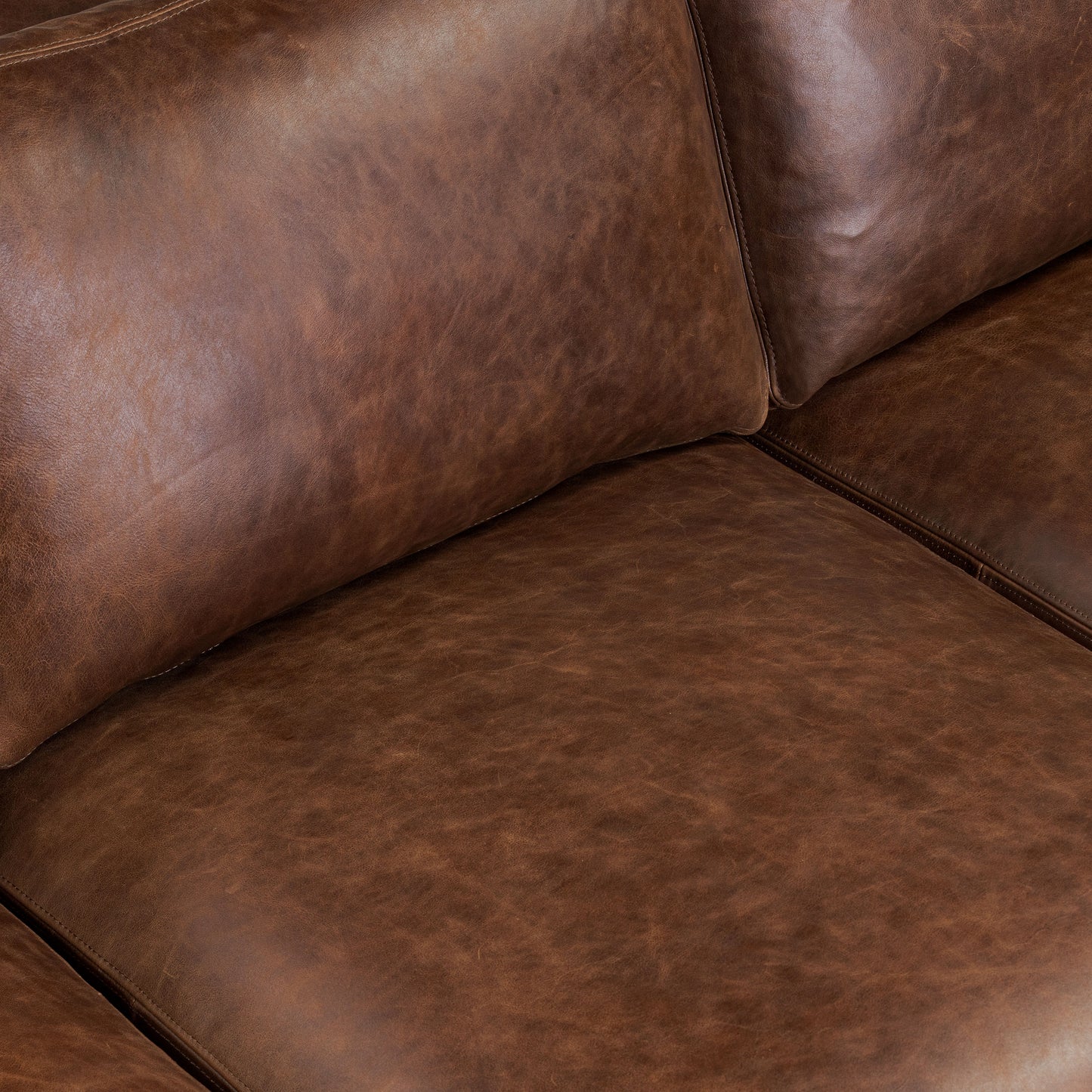 Bruges 89" Leather Sofa | Chocolate Brown