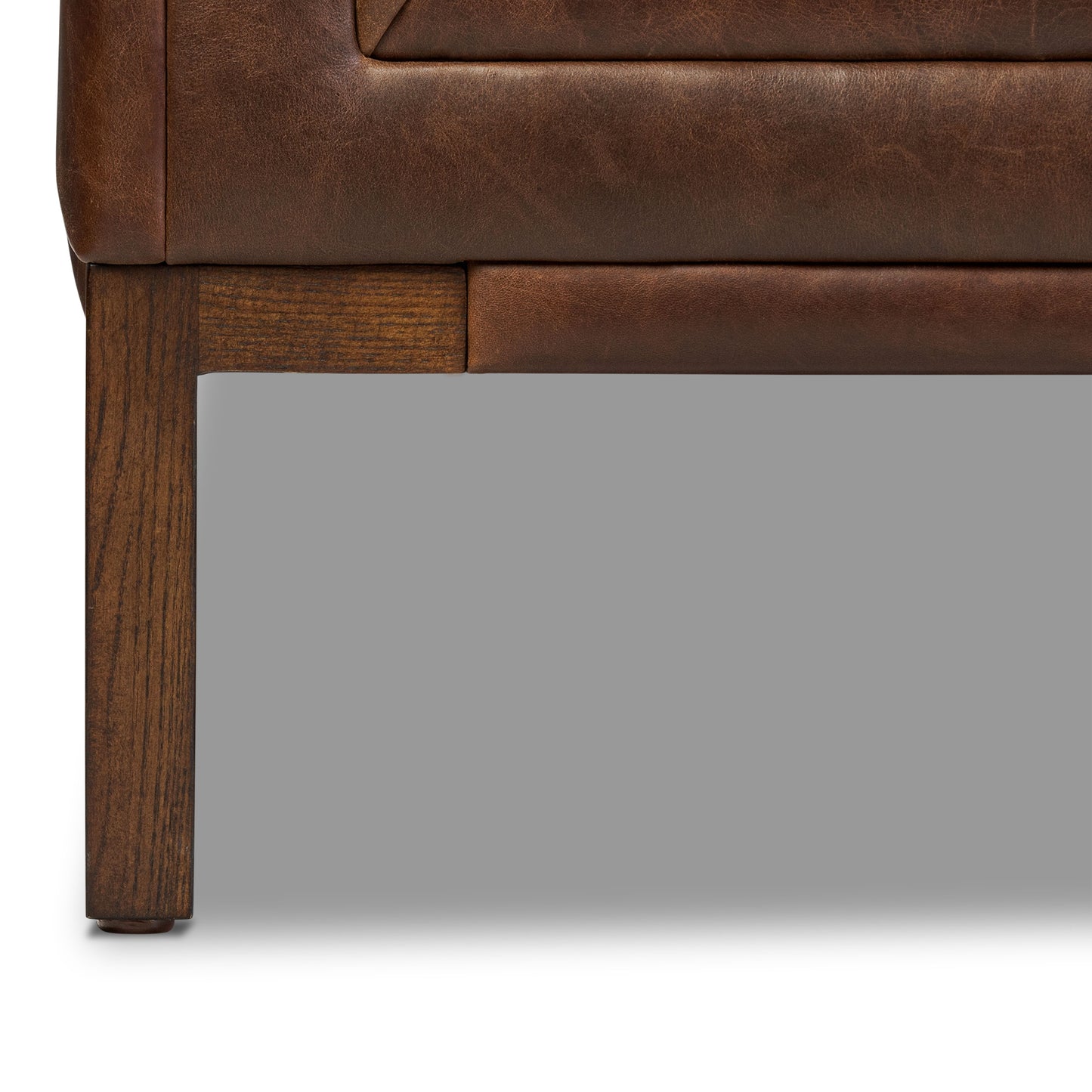 Bruges 89" Leather Sofa | Chocolate Brown