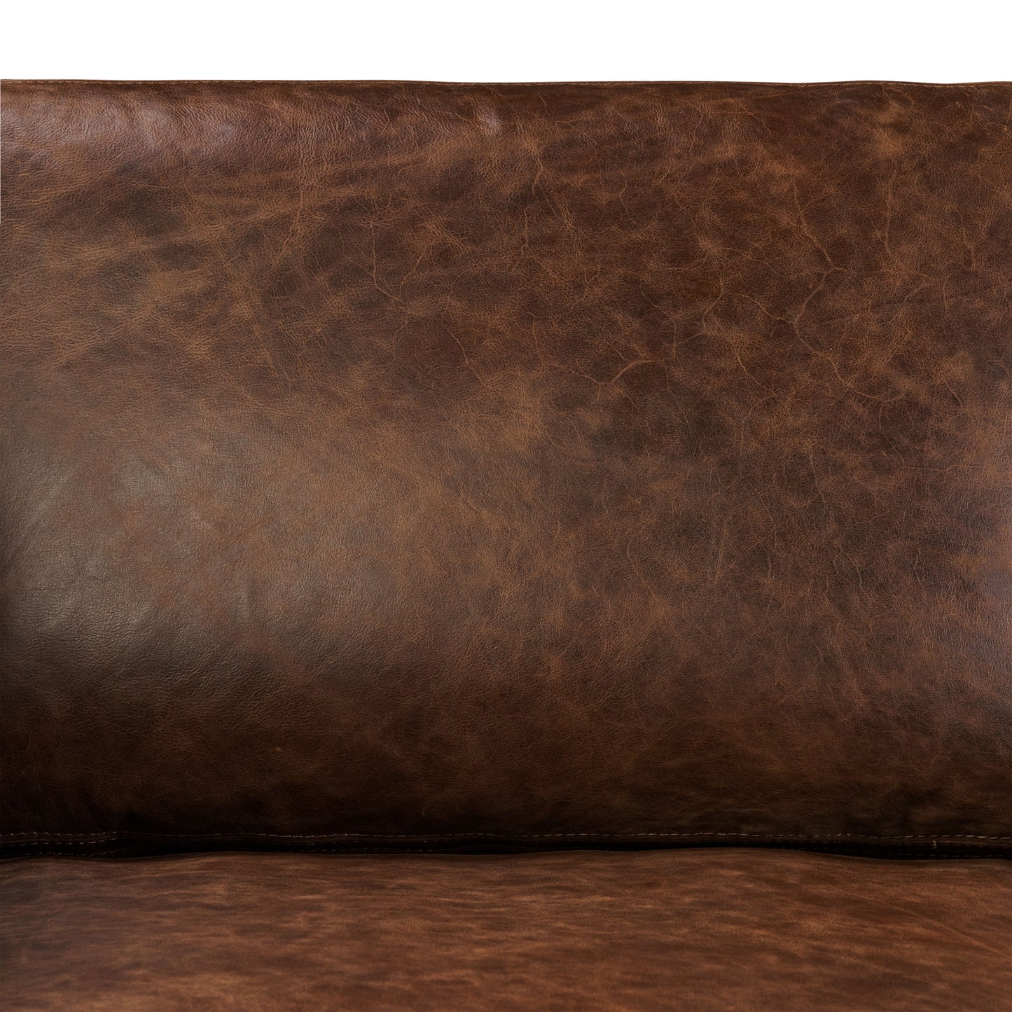 Bruges 89" Leather Sofa | Chocolate Brown