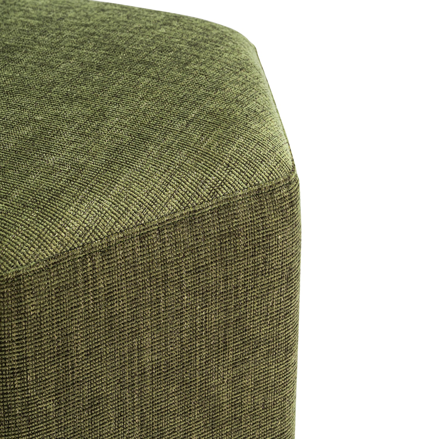 Hexad Ottoman | Moss Green 