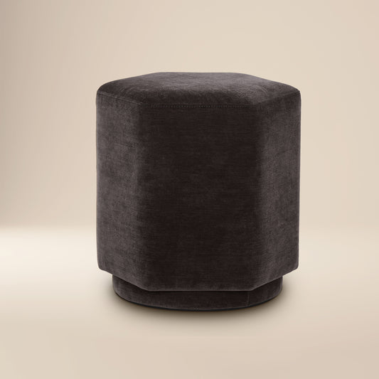 Hexad Ottoman | Ganache Brown