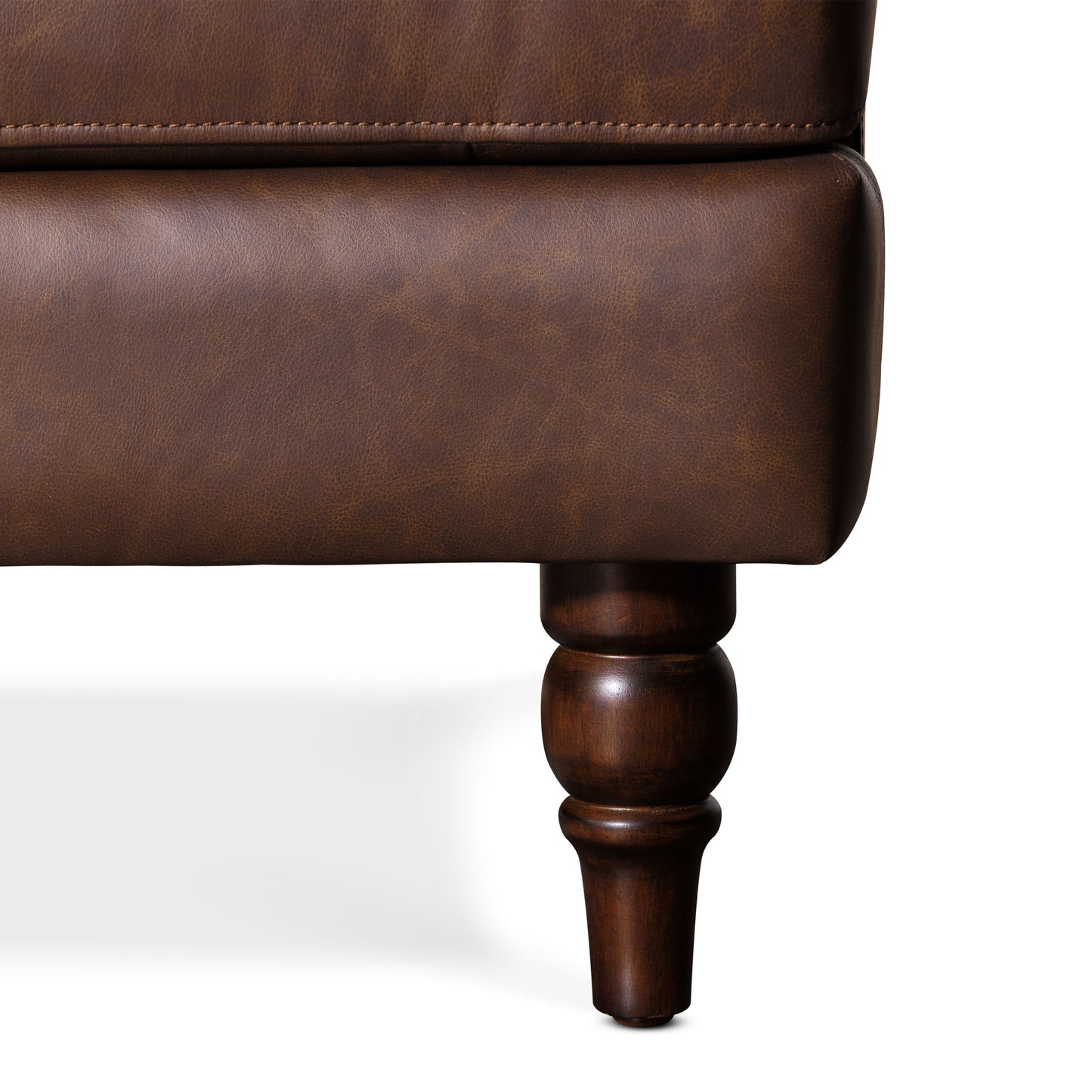 Bristol 90" Leather Sofa | Bridle Brown