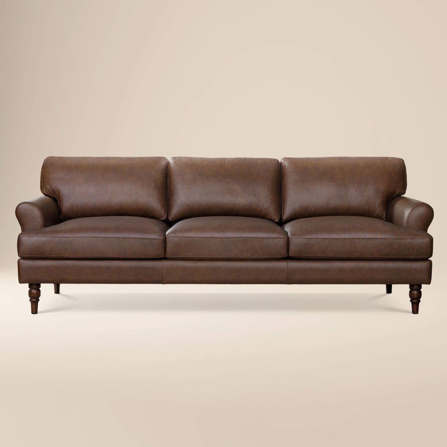 Bristol 90" Leather Sofa | Bridle Brown