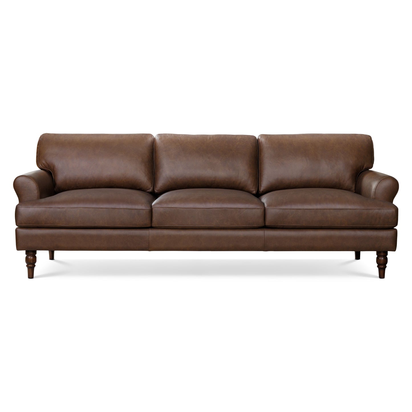 Bristol 90" Leather Sofa | Bridle Brown