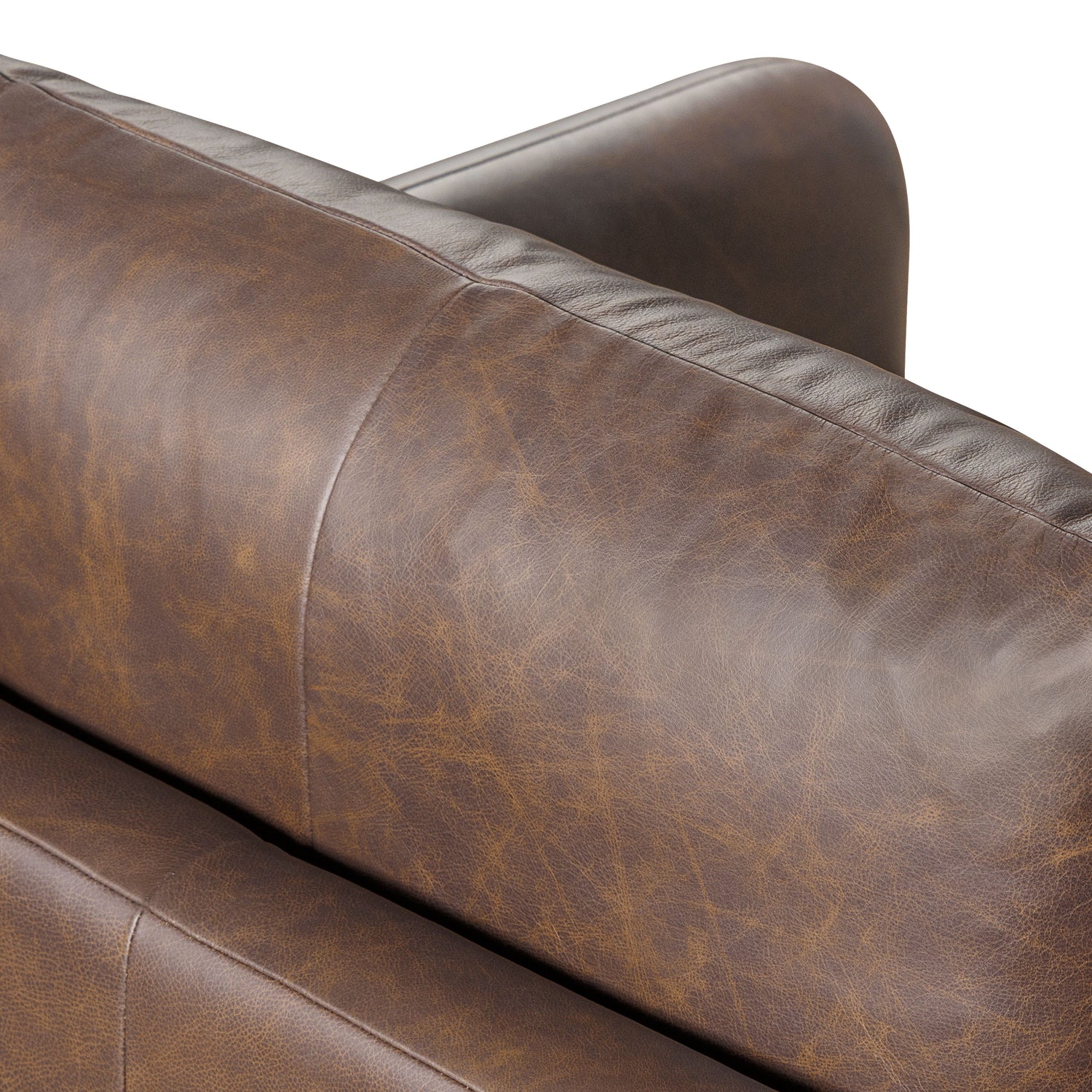 Bosco Leather Lounge Chair | Bridle Brown 